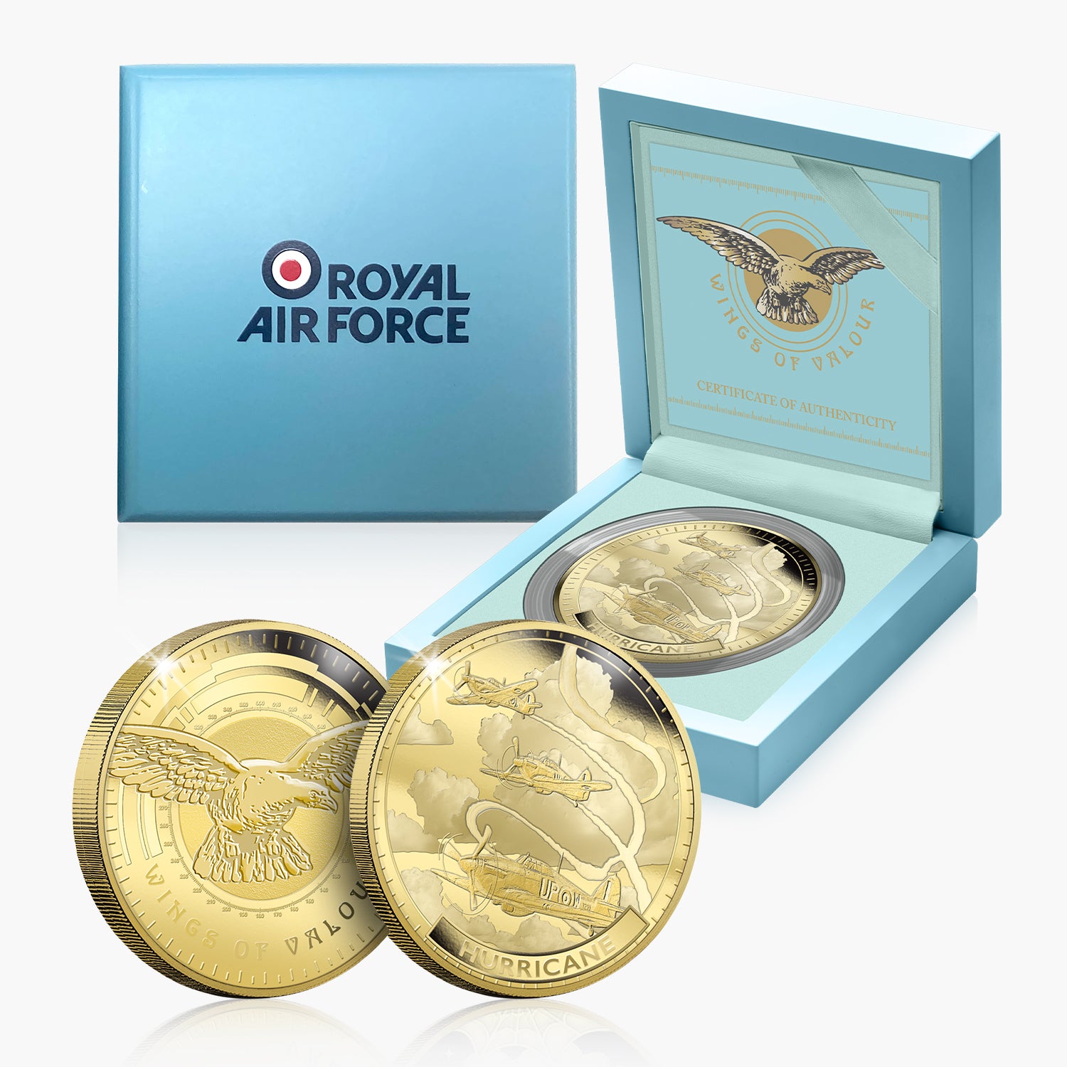 Wings of Valour Hurricane 24 Carat Gold Plated Commemorative