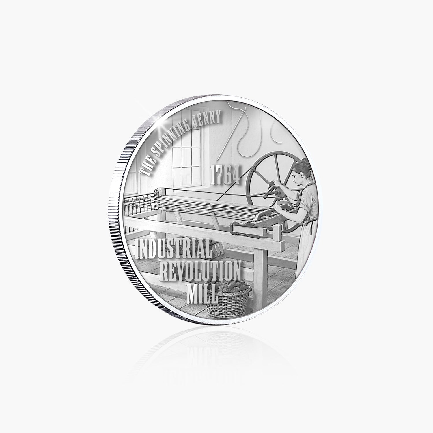 Great British Achievements Industrial Revolution Mill Silver Plated BU Commemorative