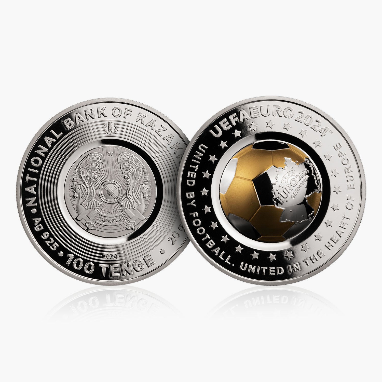 UEFA EURO 2024 Official Domed 3D Silver Coin