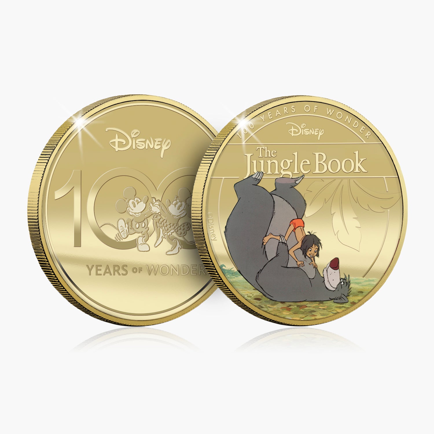 D100 Disney Jungle Book Gold Plated Commemorative