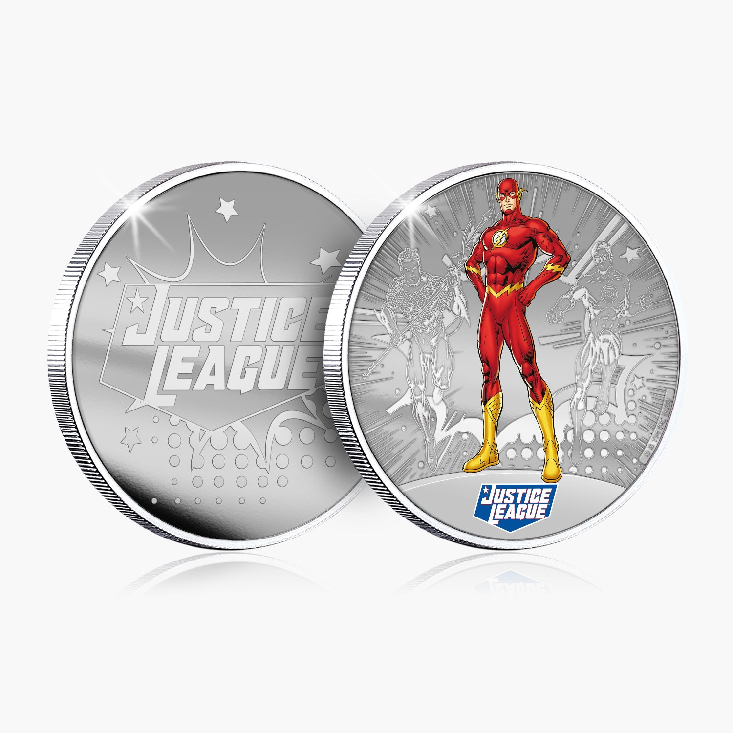 Justice League - The Flash Silver Plated Commemorative