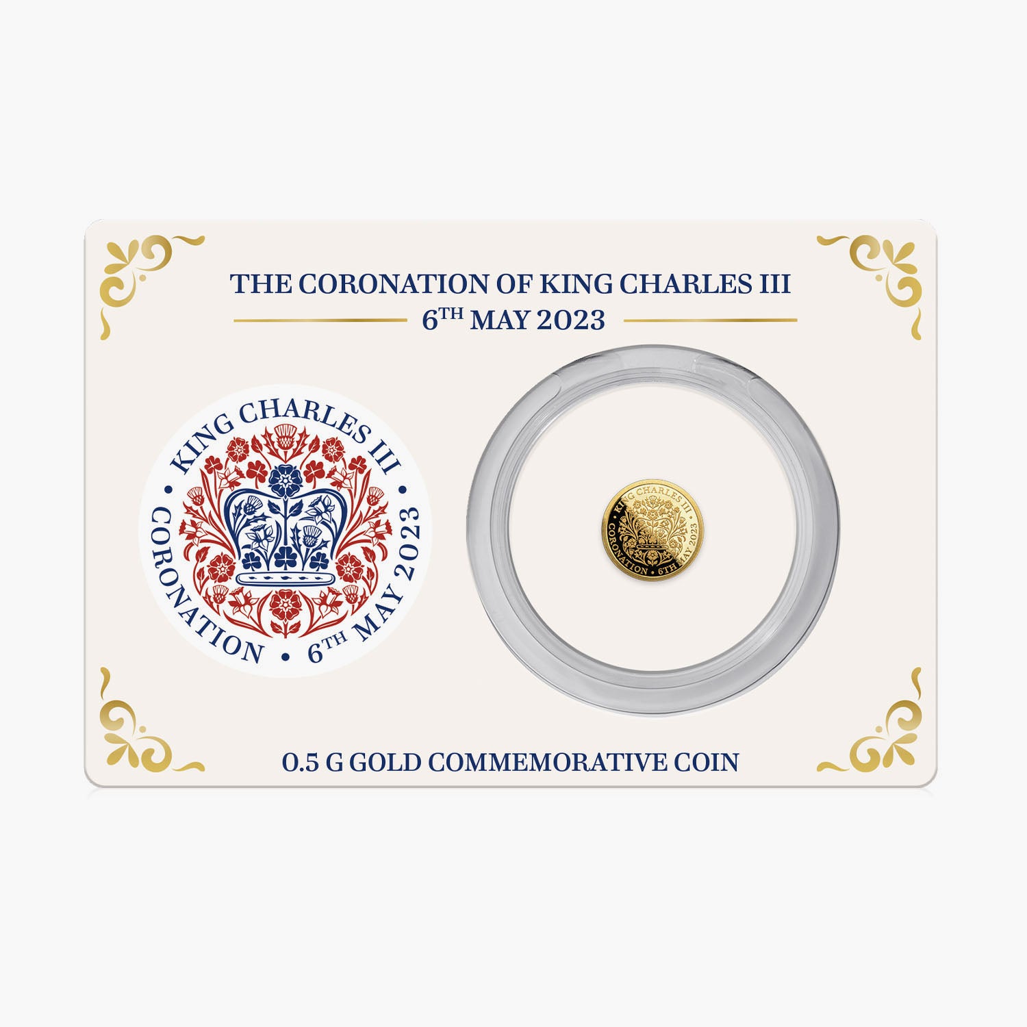 チャールズ3世の戴冠式 純金貨