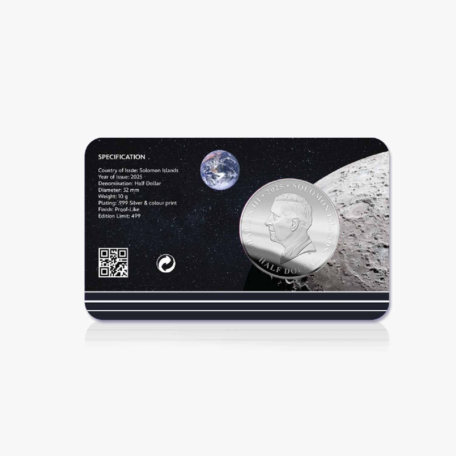 NASA Space Exploration: A Journey to the Moon 2025 Silver Plated BU Coin