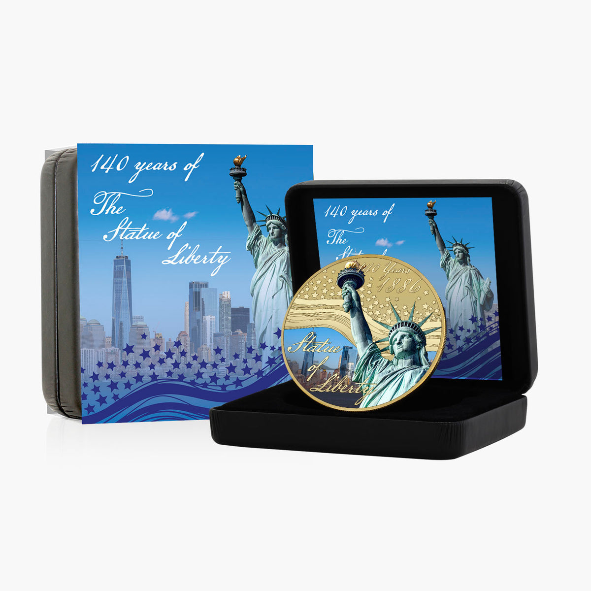 Statue of Liberty 140 50mm Gold-Plated Coin Luxe Edition