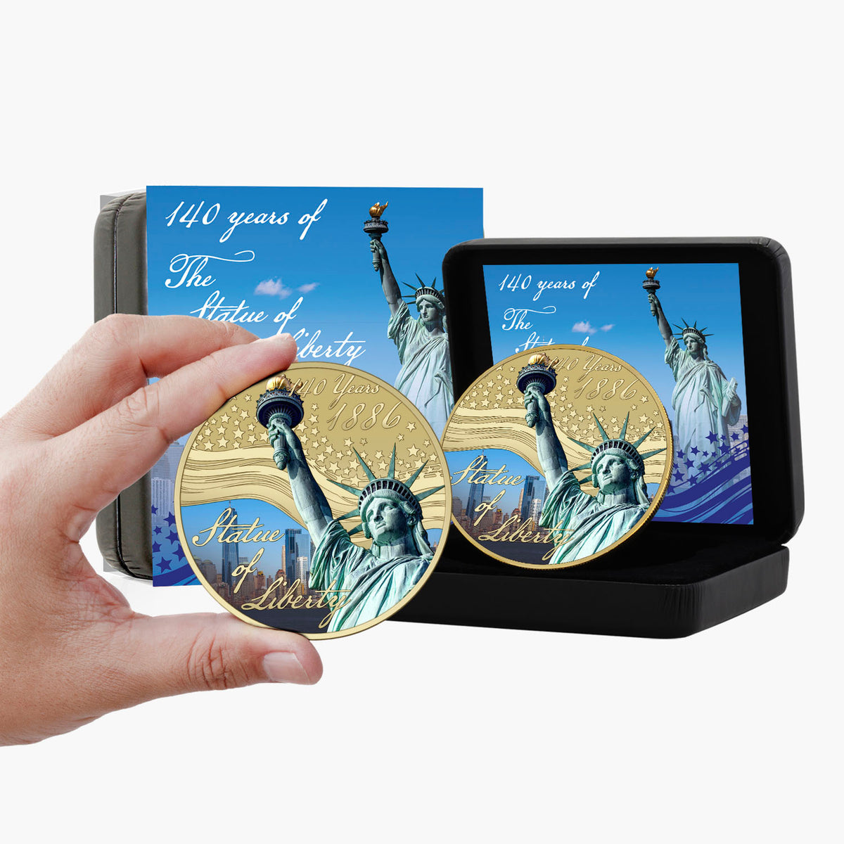 Statue of Liberty 140 50mm Gold-Plated Coin Luxe Edition