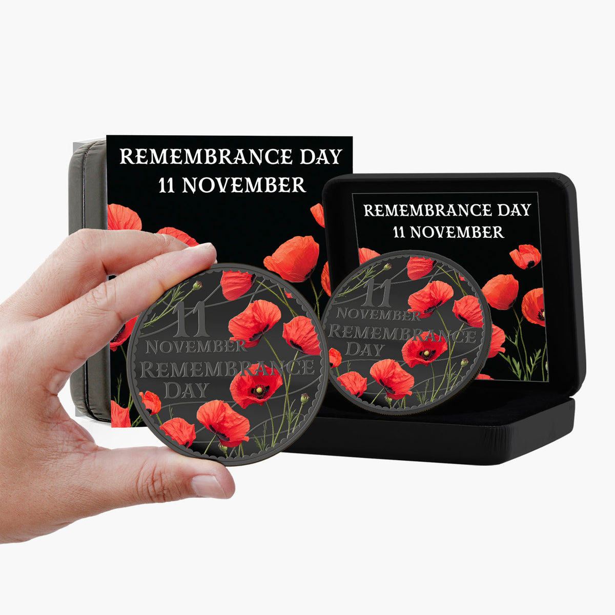 Poppies & Peace Remembrance 50mm Coin Luxe Edition
