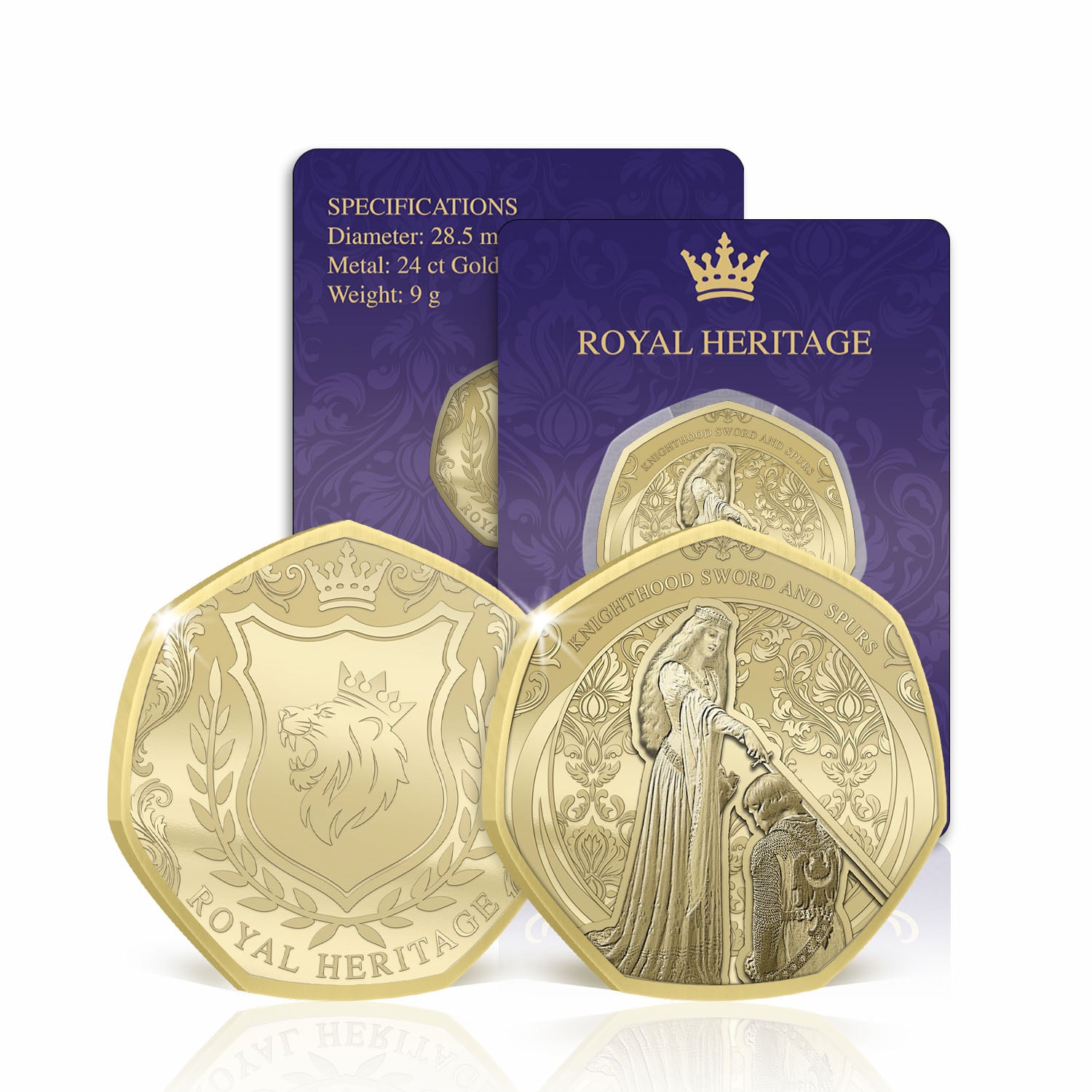 Royal Heritage Knighthood Gold Plated BU Commemorative