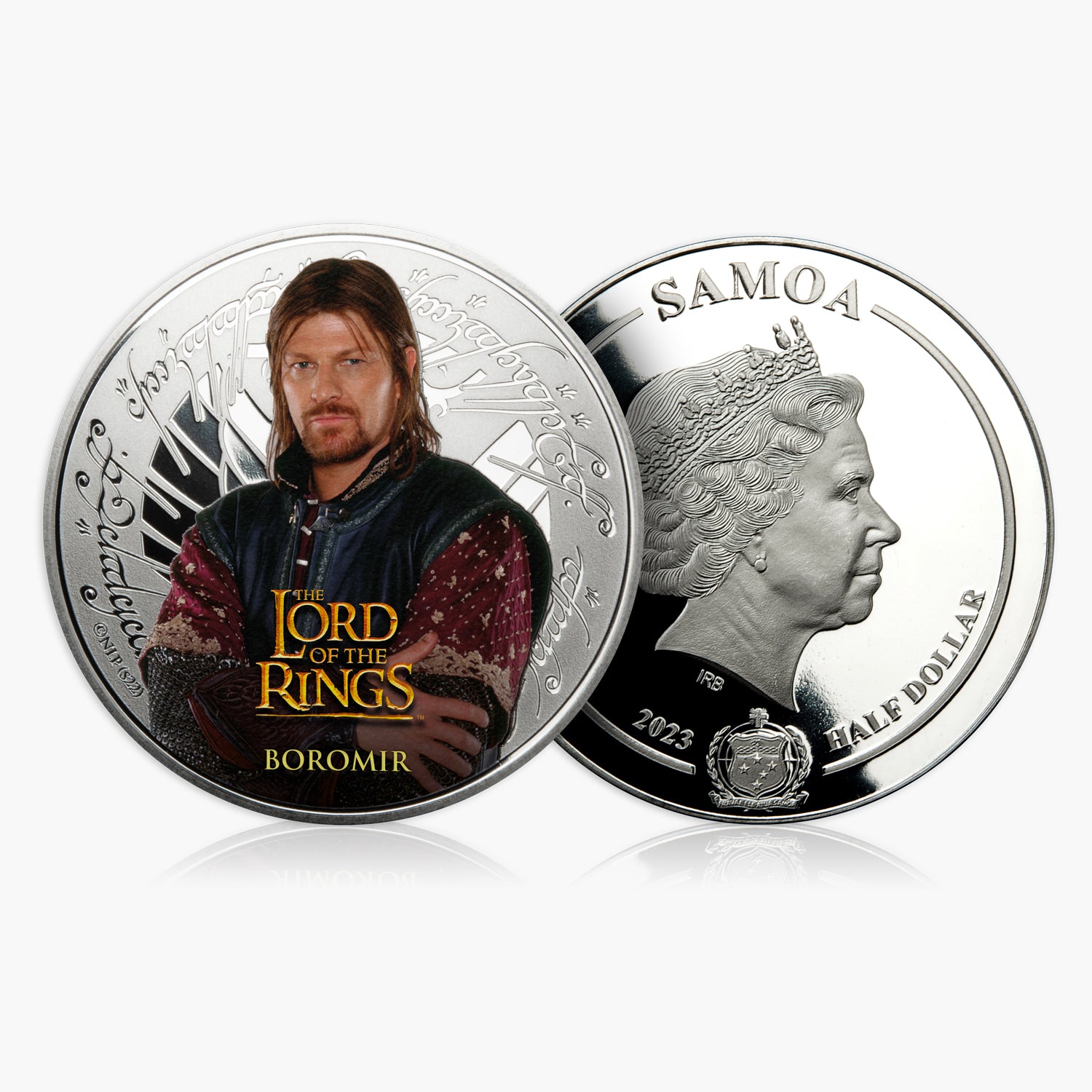 LOTR Boromir Silver Plated Half Dollar Coin
