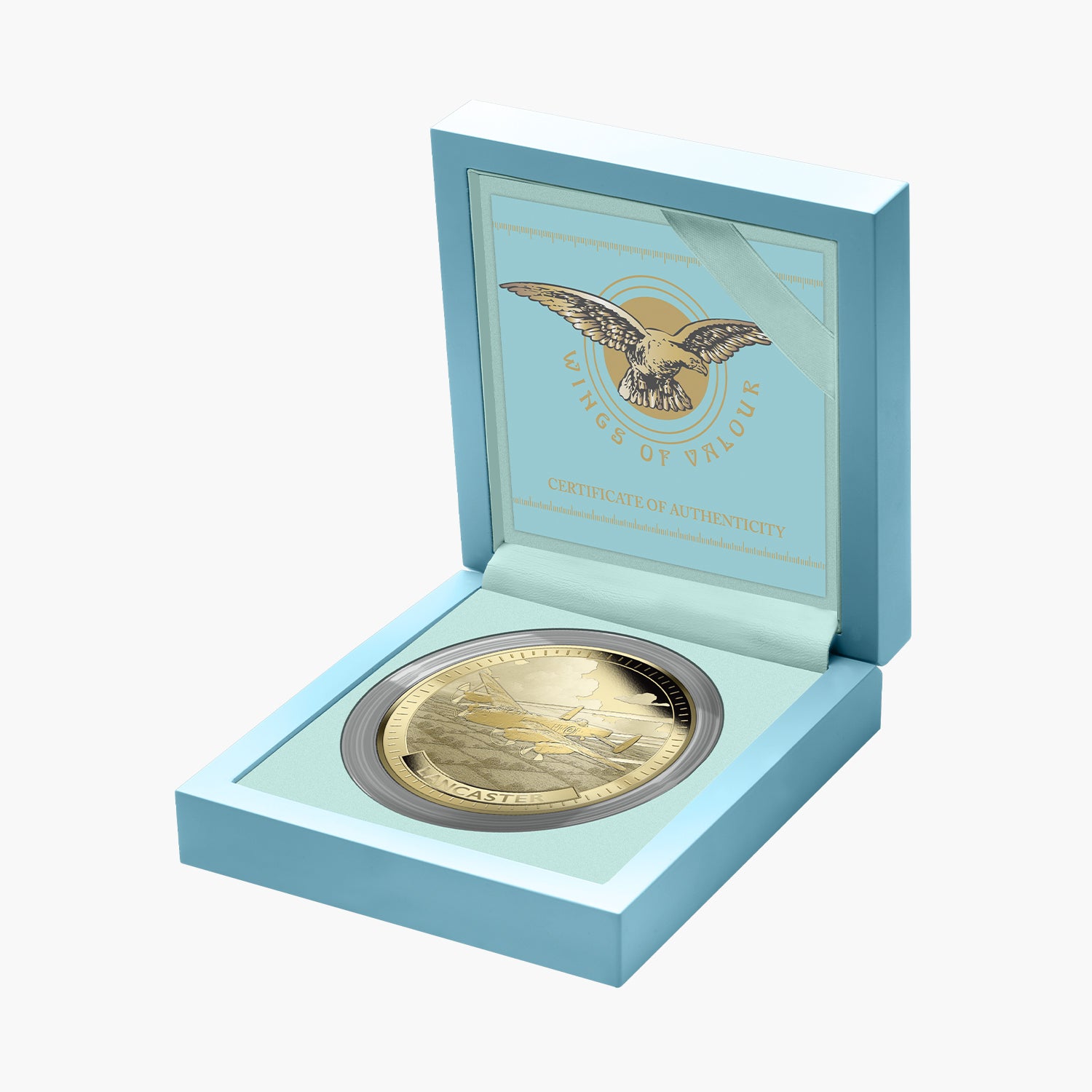 Wings of Valour Lancaster 24 Carat Gold Plated Commemorative