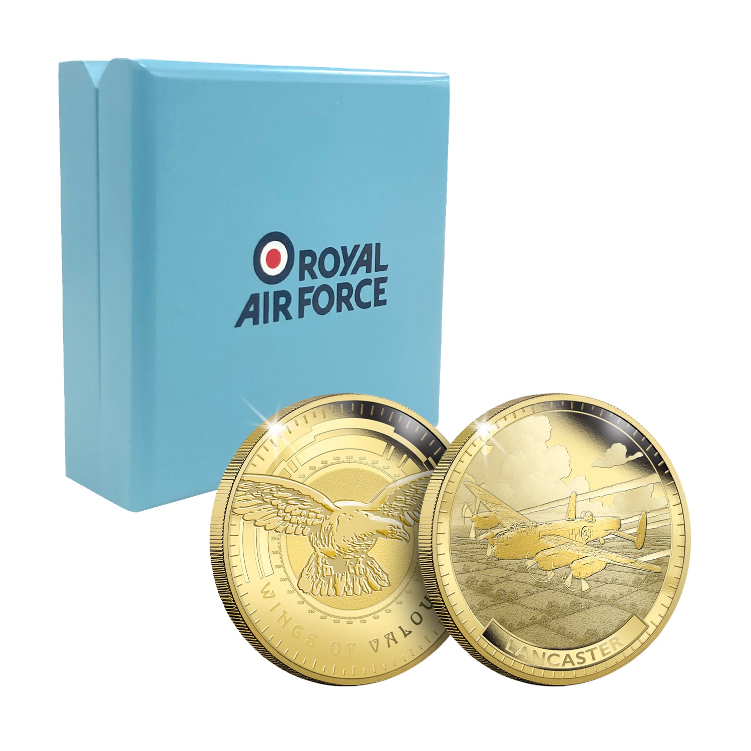 Wings of Valour Lancaster 24 Carat Gold Plated Commemorative