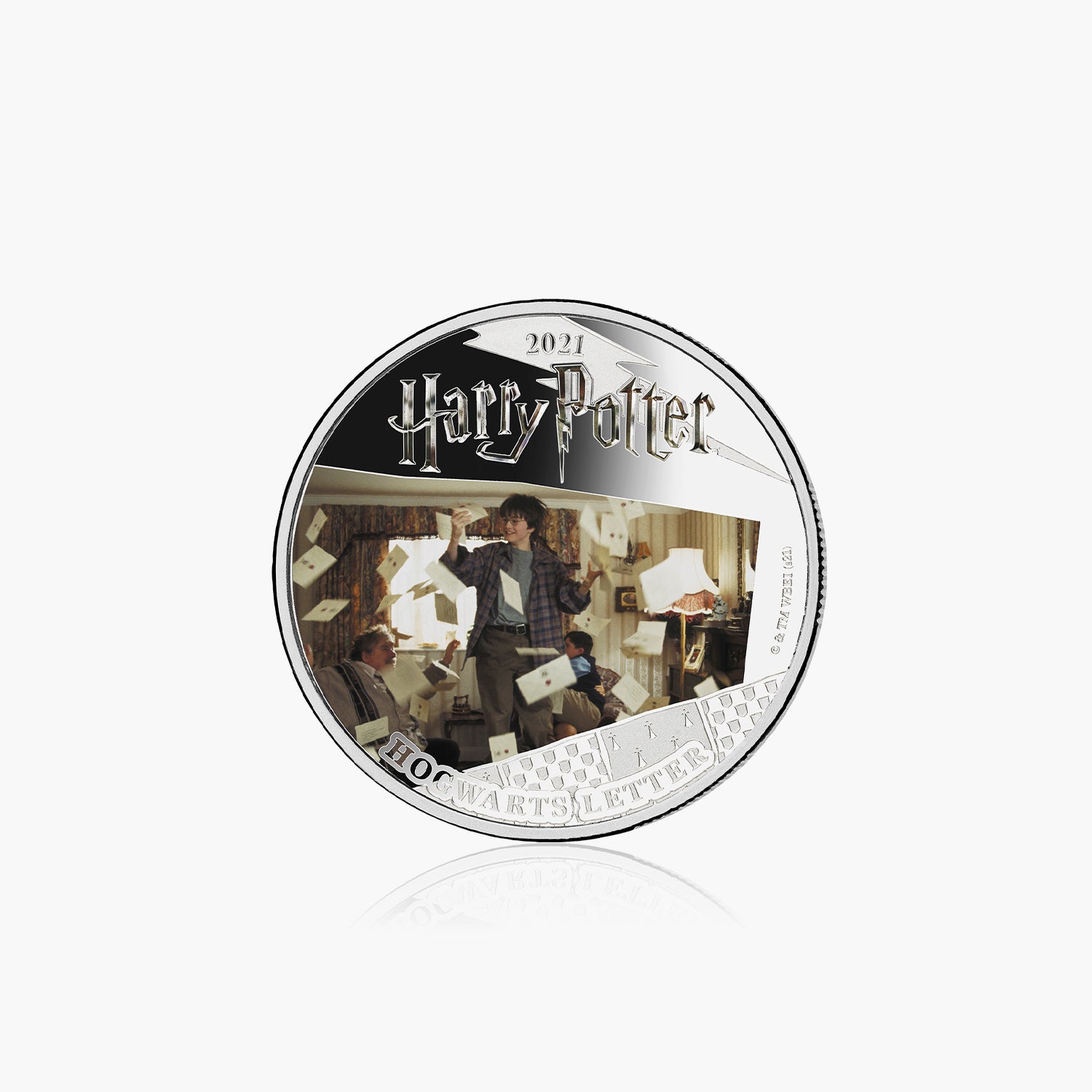 Official Harry Potter Movie Scenes - Hogwarts Letter Coin