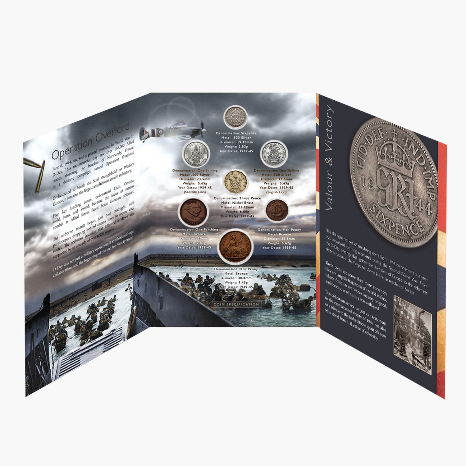 D-Day 80th Anniversary 1944 Coin Set