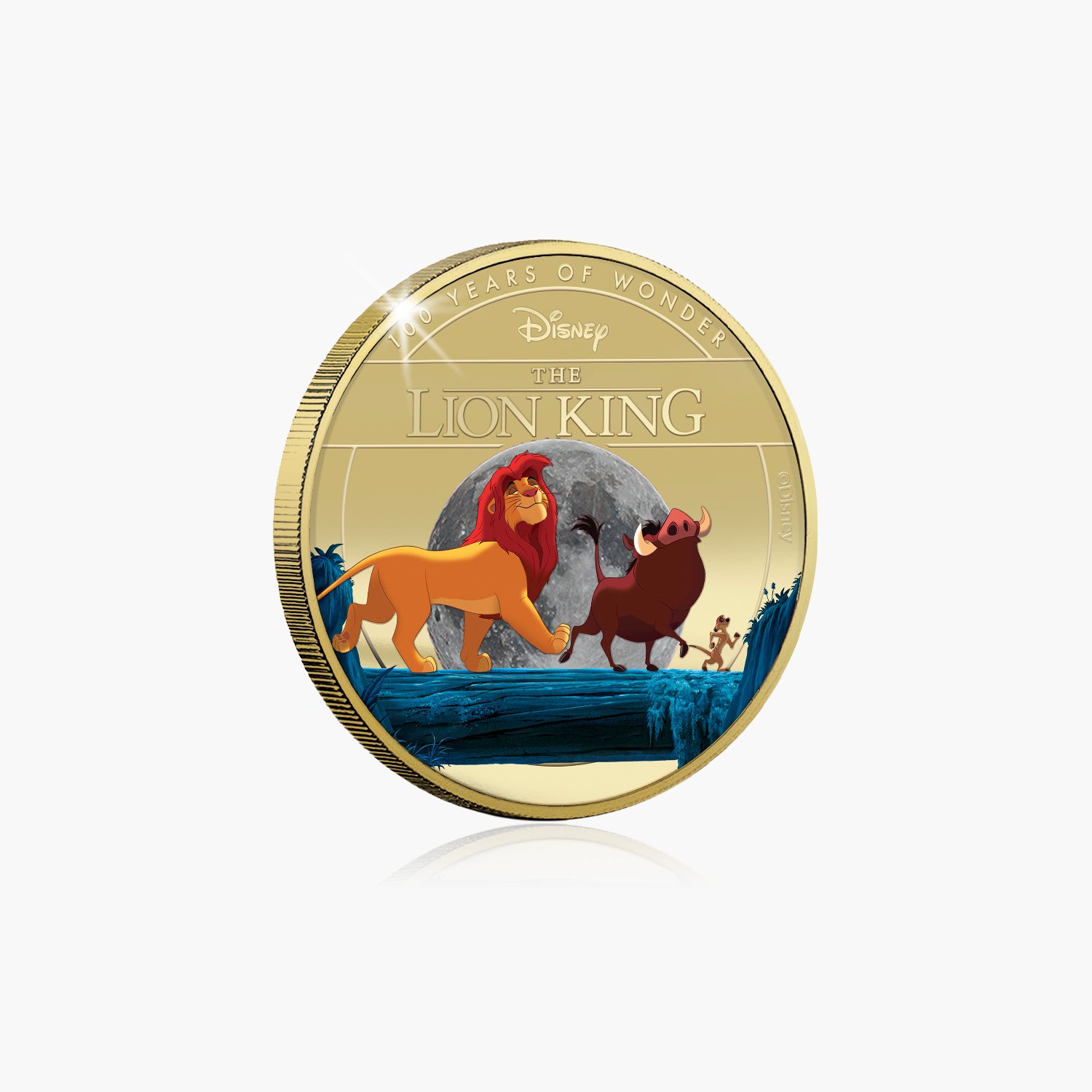 D100 Disney The Lion King Gold Plated Commemorative