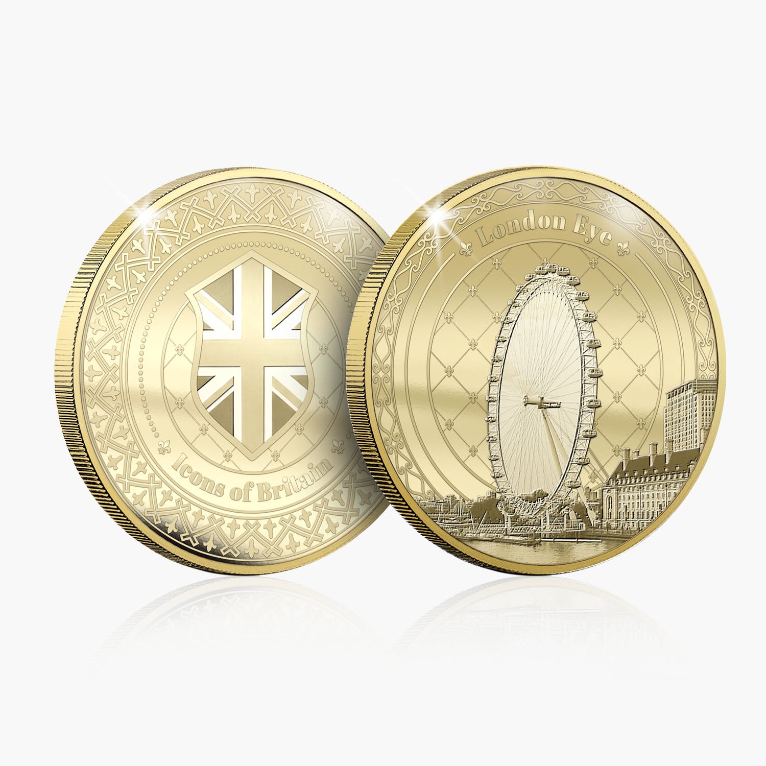 Icons of Britain London Eye Gold Plated BU Commemorative
