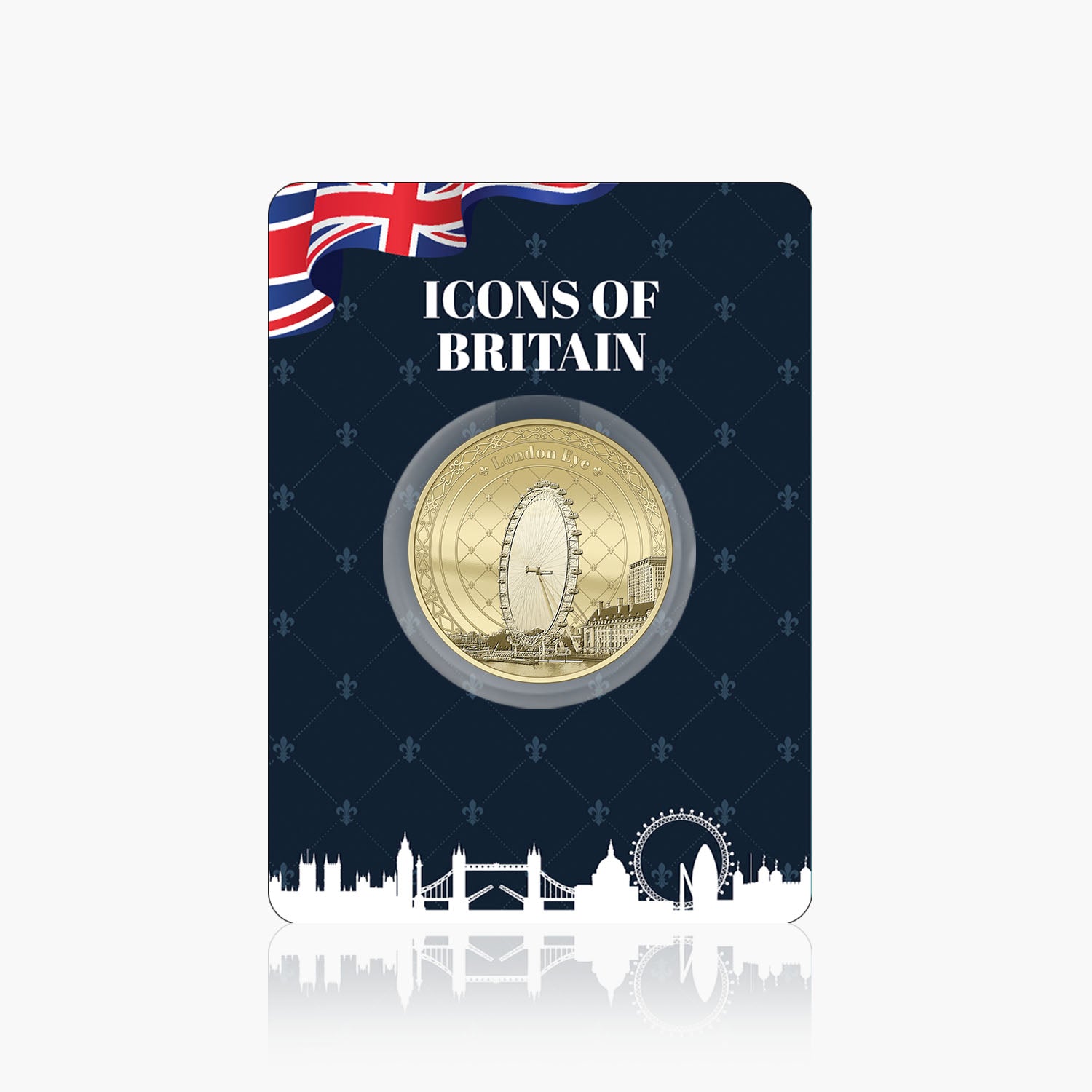 Icons of Britain London Eye Gold Plated BU Commemorative