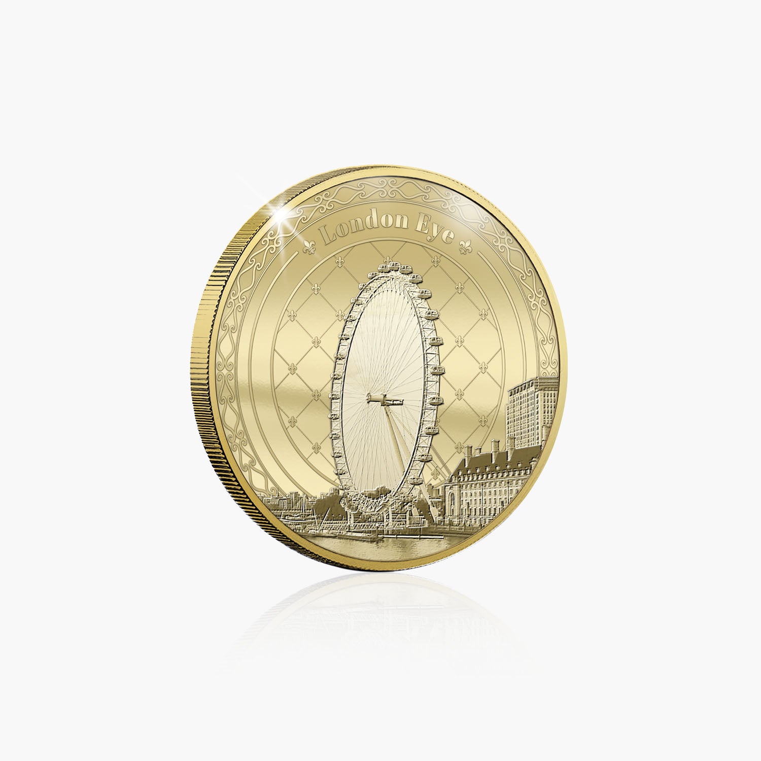 Icons of Britain London Eye Gold Plated BU Commemorative