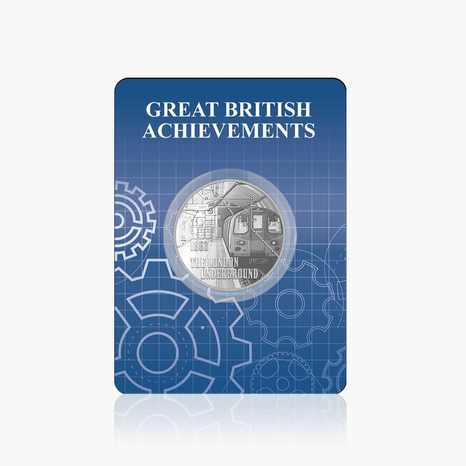 Great British Achievements London Underground Roundel Silver Plated BU Commemorative