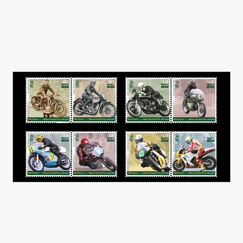100th Anniversary of the Isle of Man Moto Grand Prix Stamps