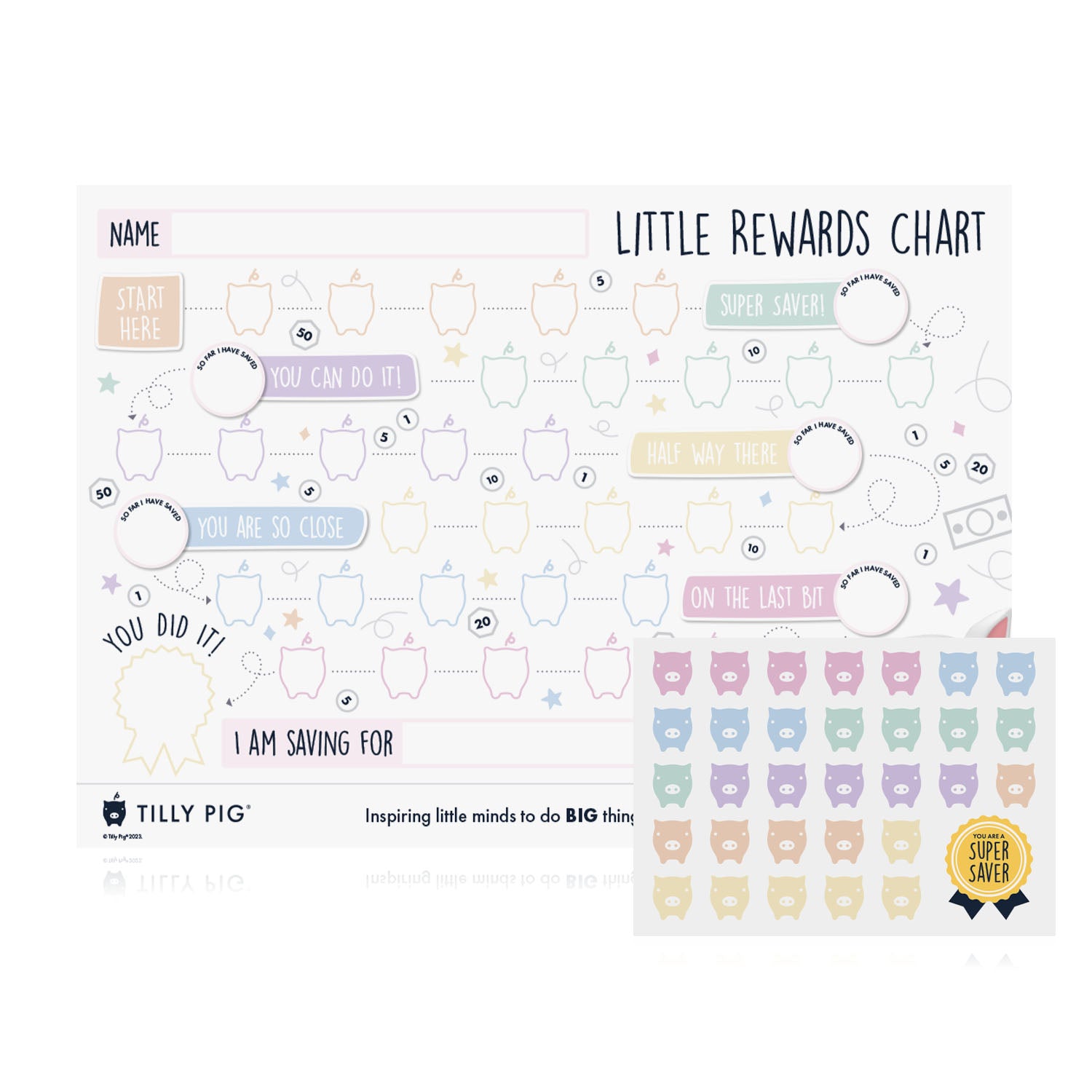 Tilly Pig My Little Rewards Chart & Stickers