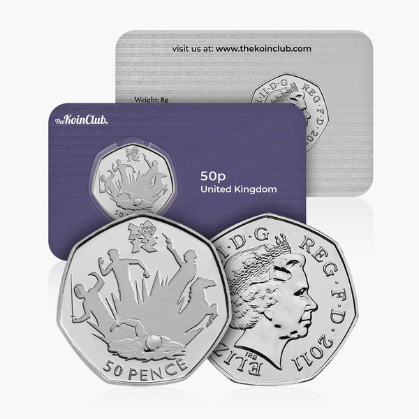 The  Mint オウル 50p カラープルーフ銀貨 2011 Circulated Olympics - Modern Pentathlon 50p Coin