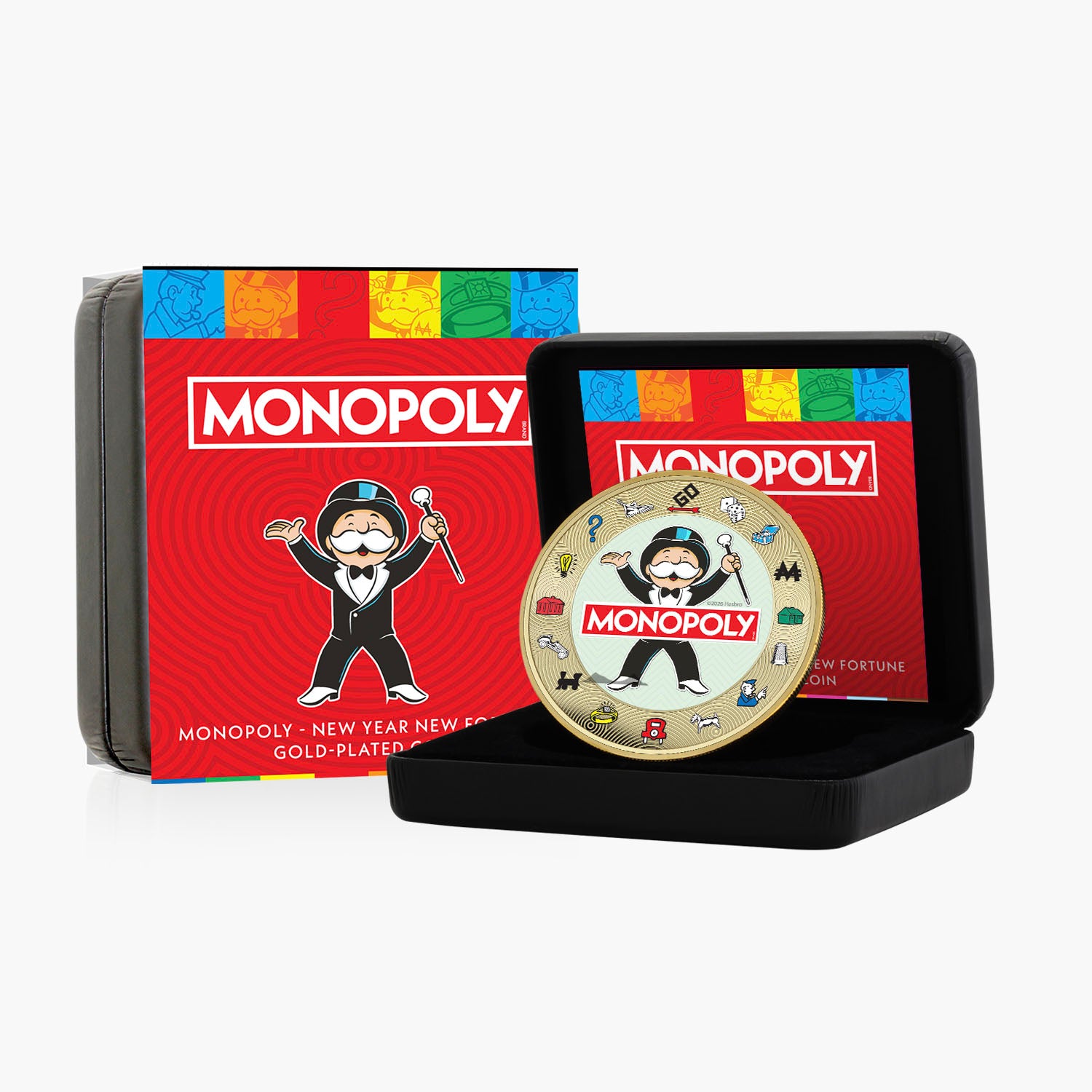 Monopoly 2026 50mm Gold-Plated Coin Luxe Edition
