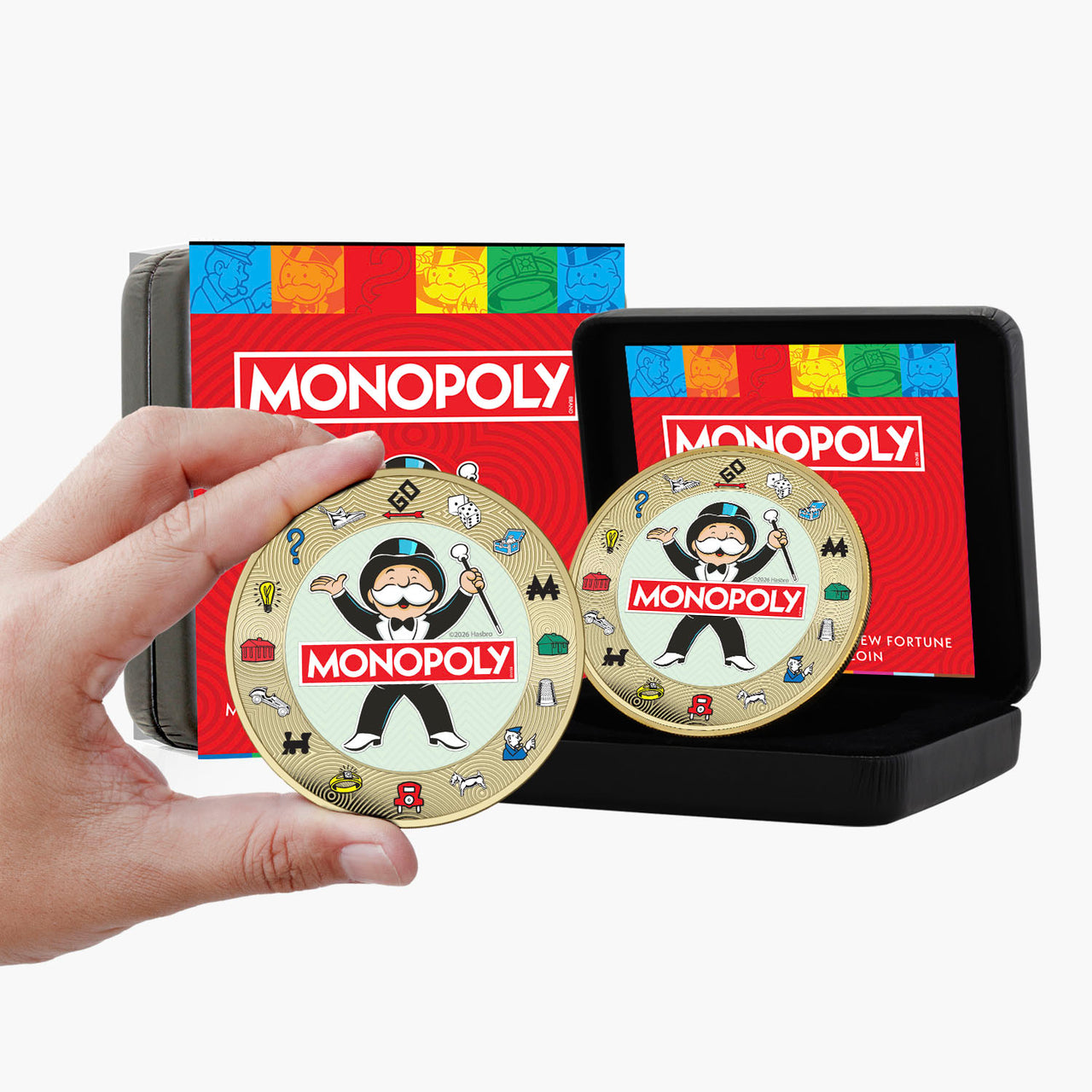 Monopoly 2026 50mm Gold-Plated Coin Luxe Edition