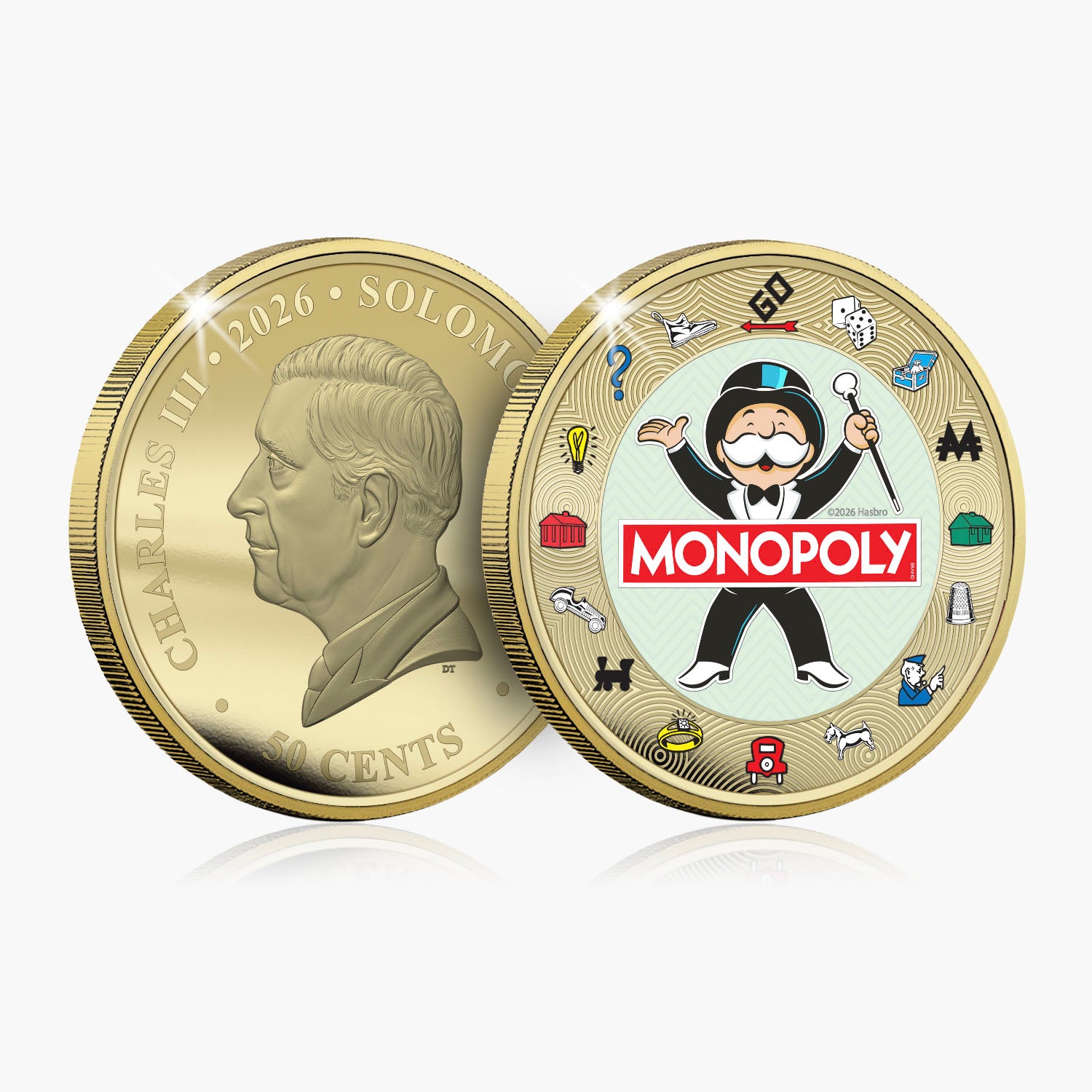 Monopoly 2026 50mm Gold-Plated Coin Luxe Edition