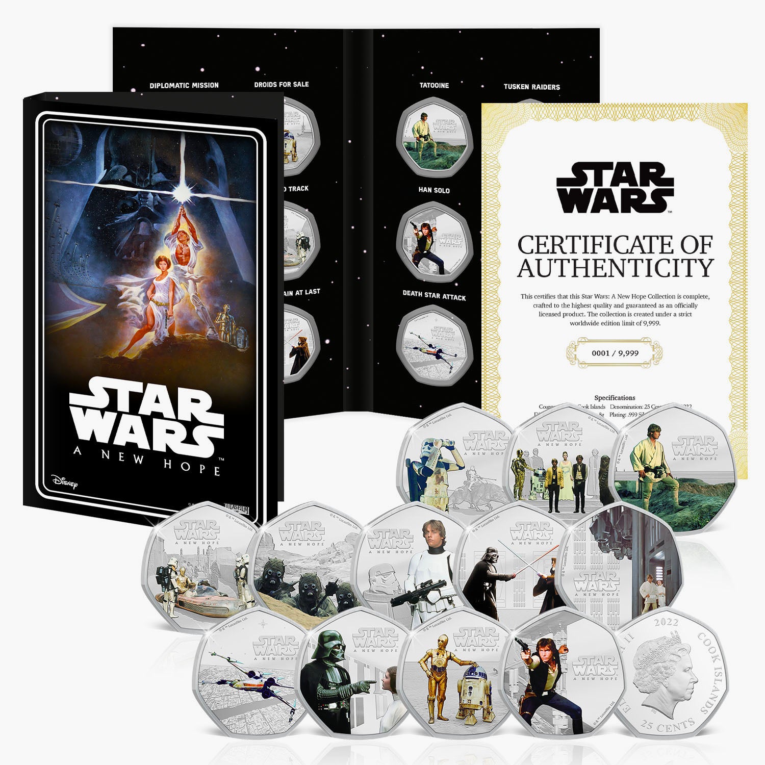Star Wars 45 Years of A New Hope Official Coin Collection