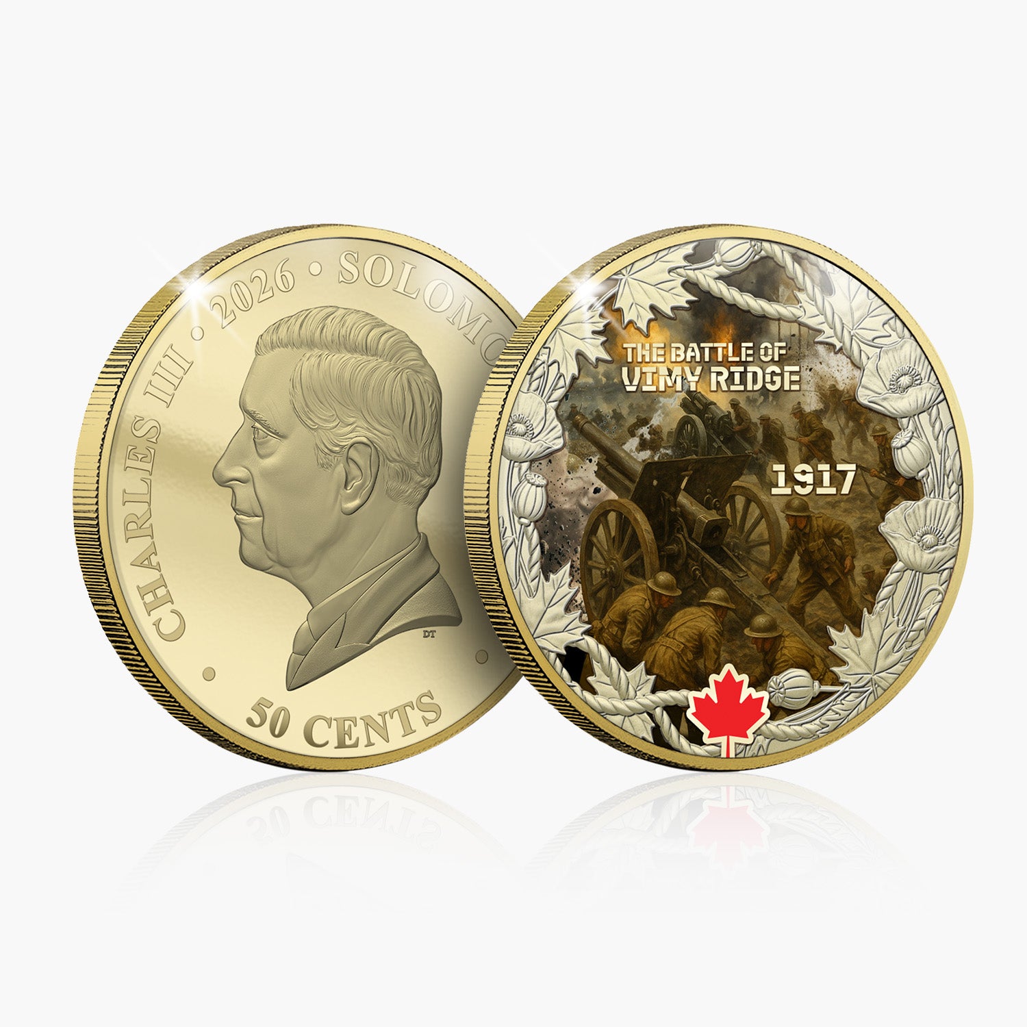 Canadian Legacy of Valour - Battle of Vimy Ridge Gold Plated Coin