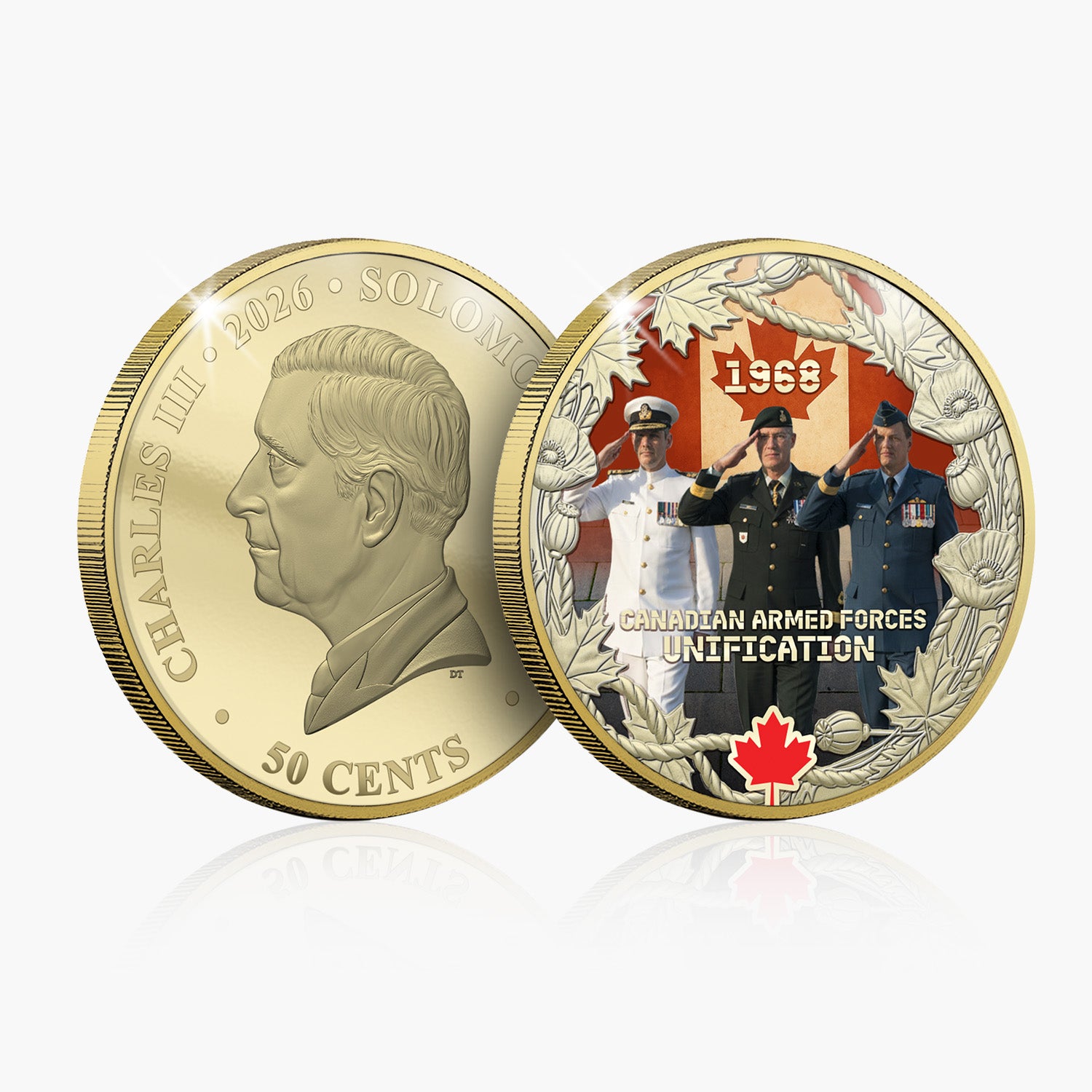 Canadian Legacy of Valour - Canadian Armed Forces Unification Gold Plated Coin