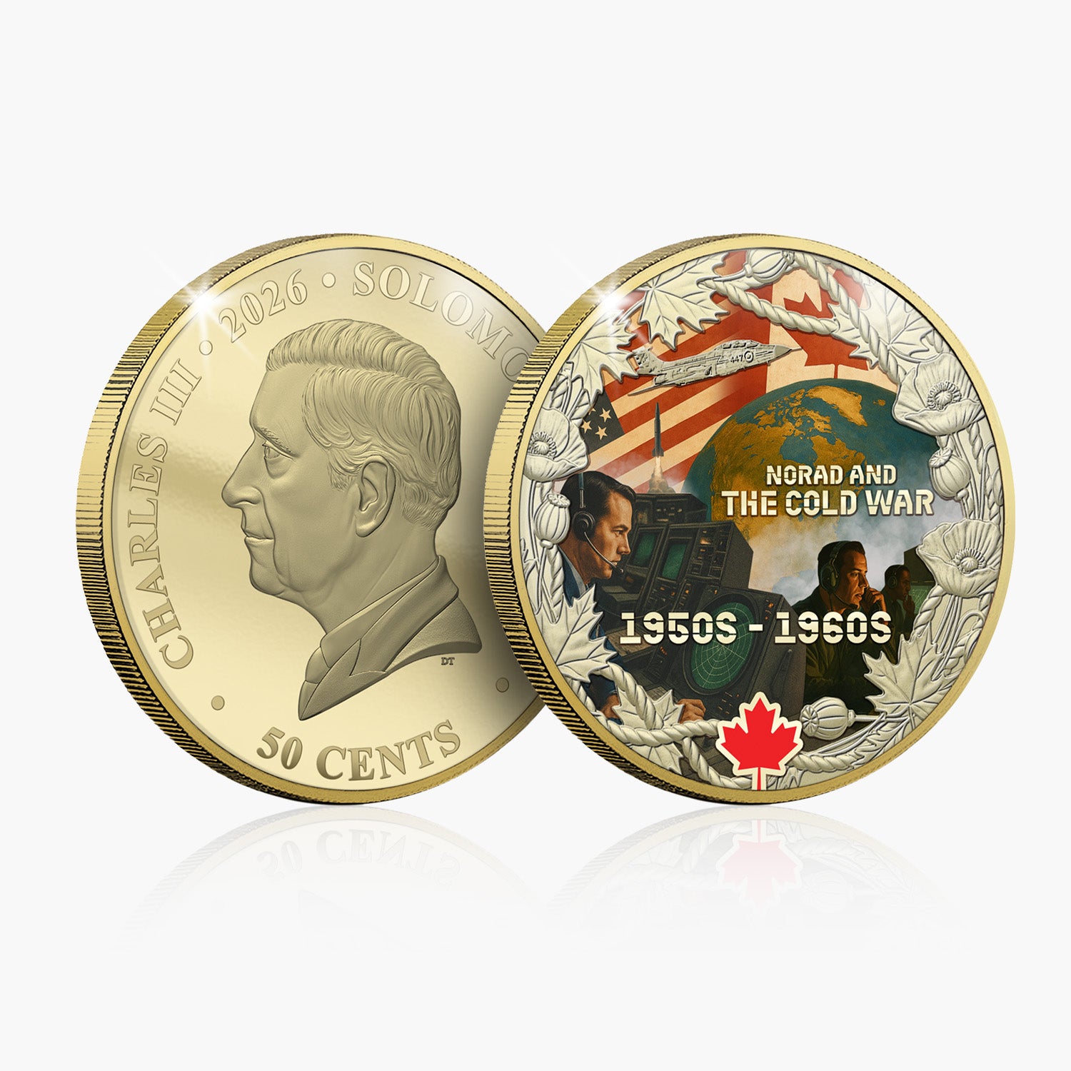 Canadian Legacy of Valour - NORAD and  Cold War Gold Plated Coin