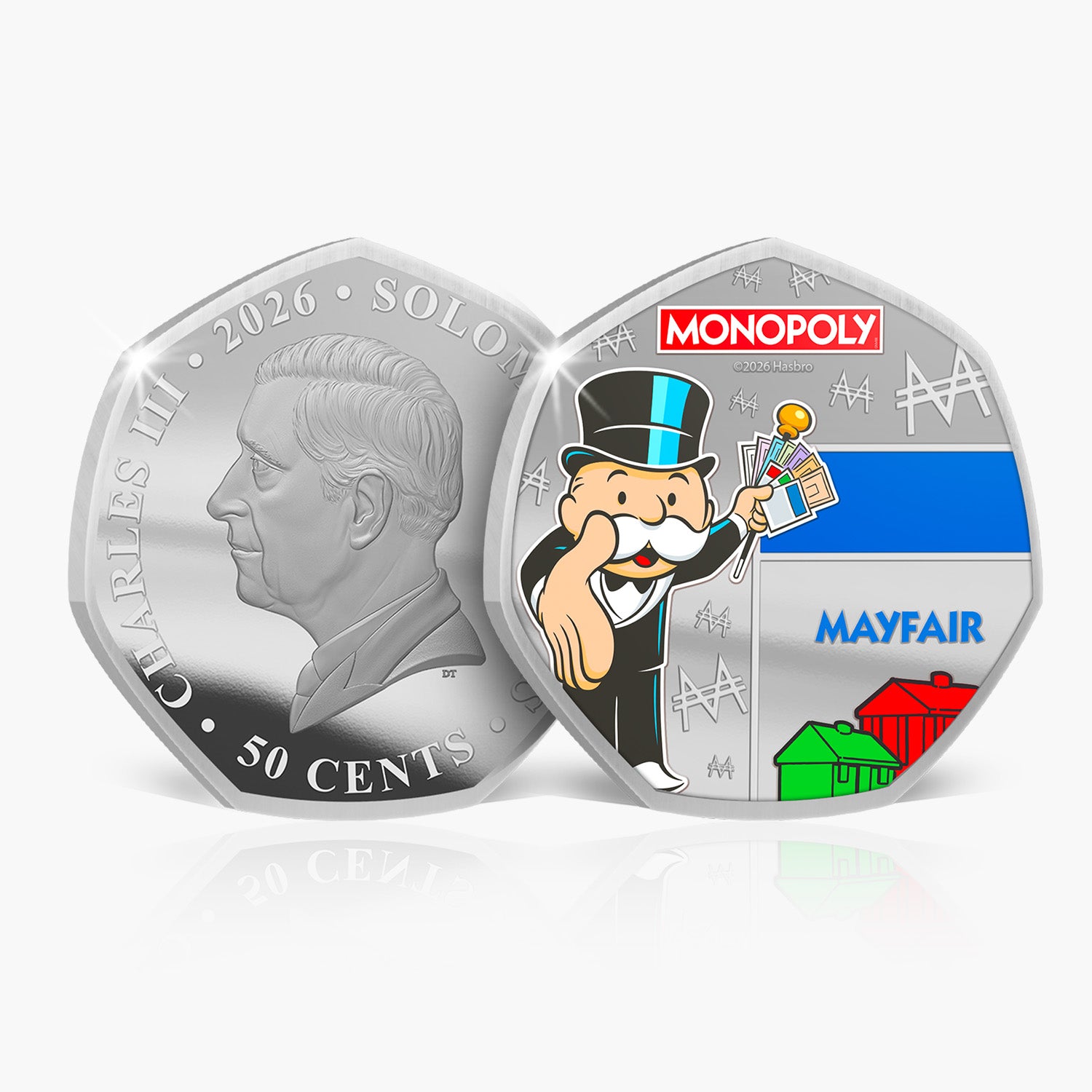 Monopoly Legends of the Board 2026 .999 Silver Plated Coin Pack