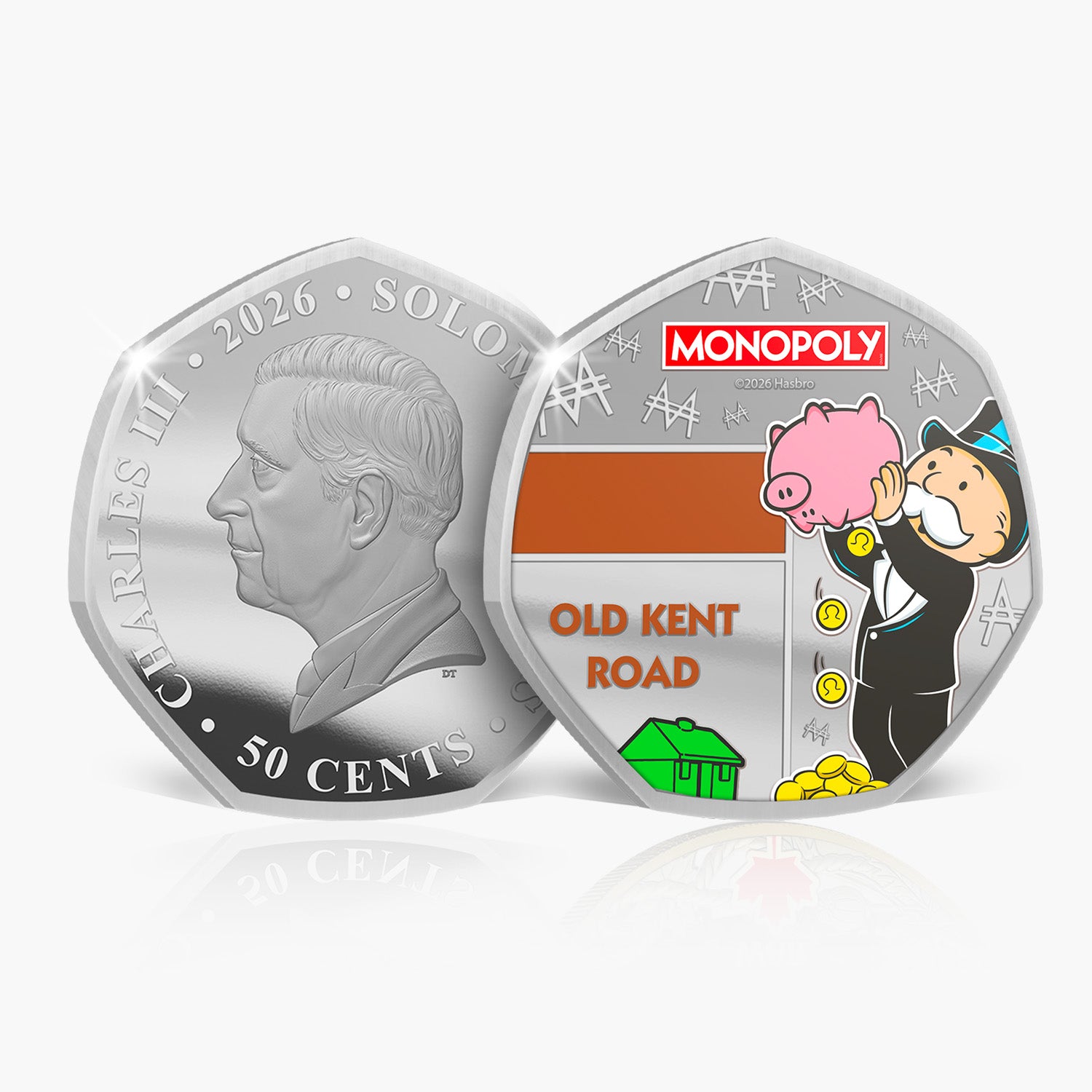 Monopoly Legends of the Board 2026 .999 Silver Plated Coin Pack