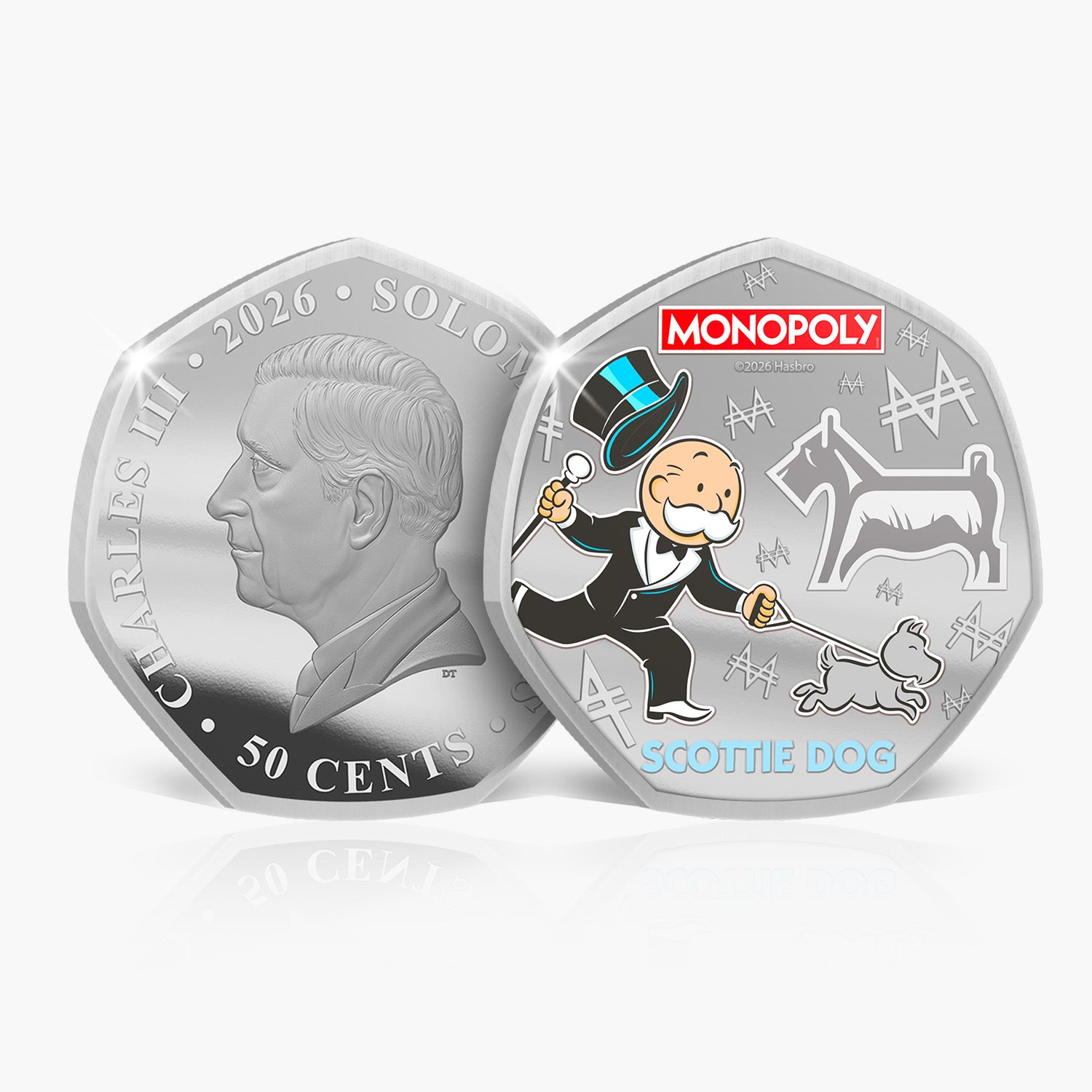 Monopoly Legends of the Board 2026 .999 Silver Plated Coin Pack