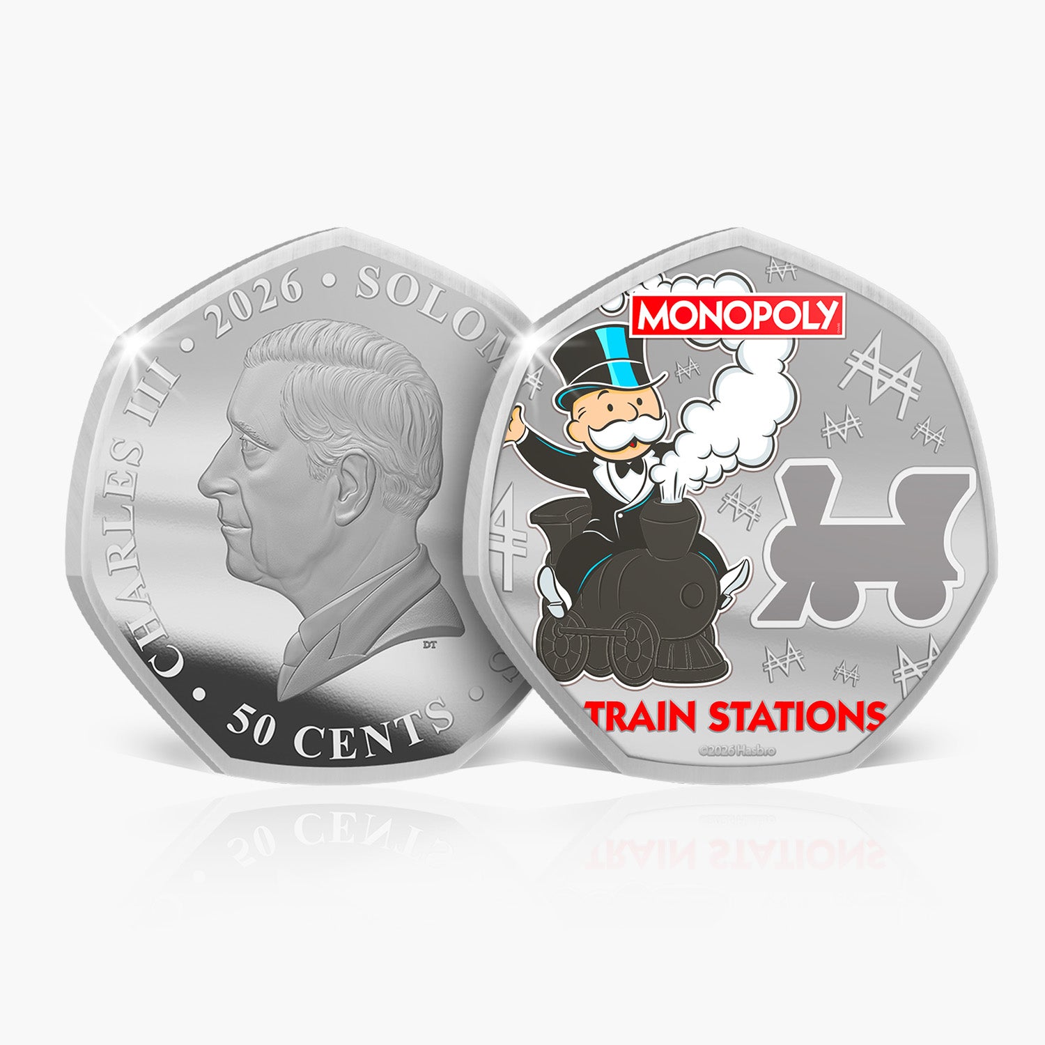 Monopoly Legends of the Board 2026 .999 Silver Plated Coin Pack
