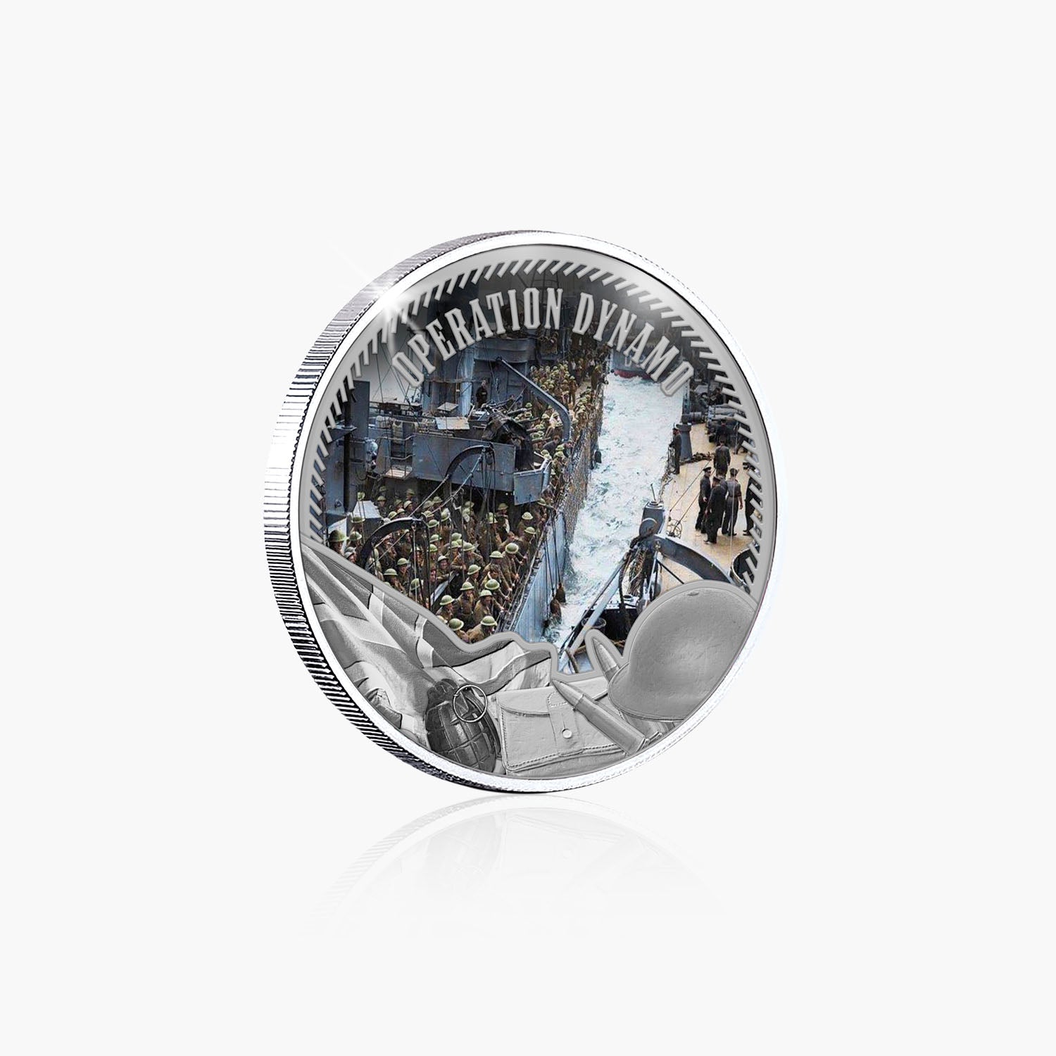 Defenders of the Realm Operation Dynamo Dunkirk Silver Plated BU Commemorative