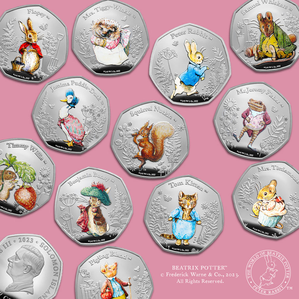 The World of Peter Rabbit 2023 Complete Coin Collection
