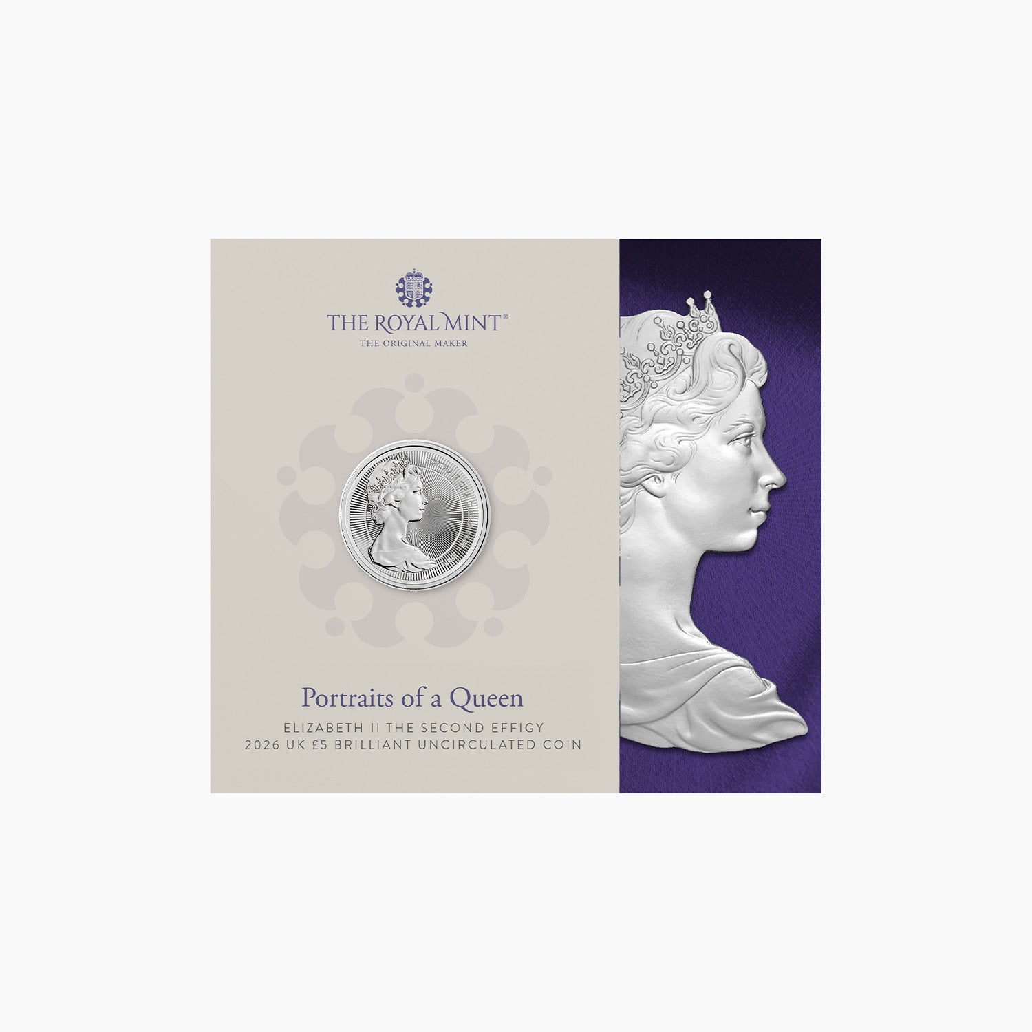 Elizabeth II Second Effigy 2026 UK £5 BU Coin | Portraits of a