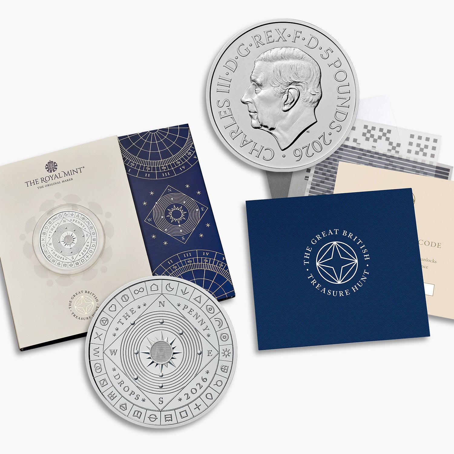 The Great British Treasure Hunt 2026 UK £5 Brilliant Uncirculated Coin