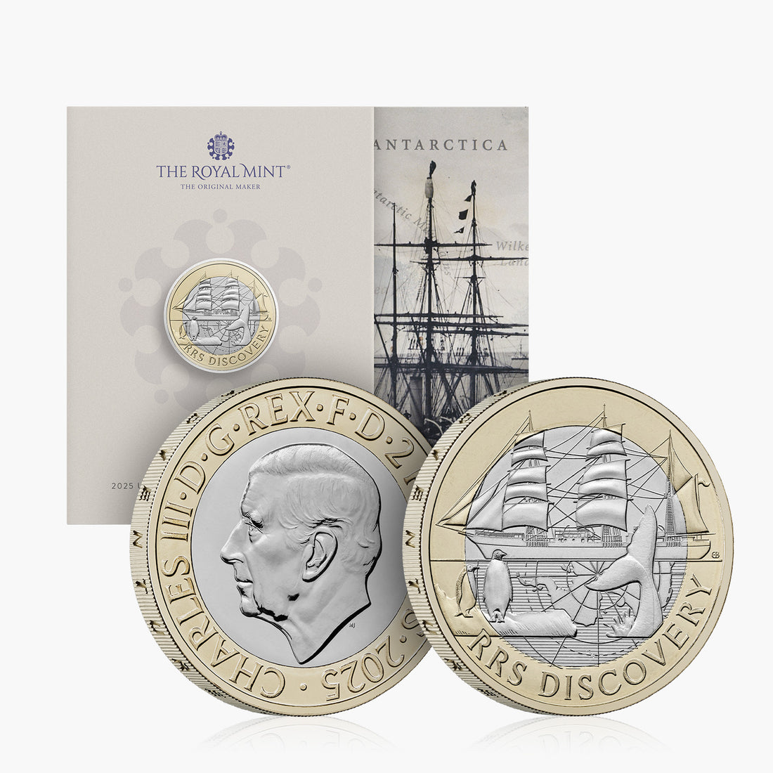 2025 RRS Discovery £2 BU Coin | The Royal Mint Official Issue