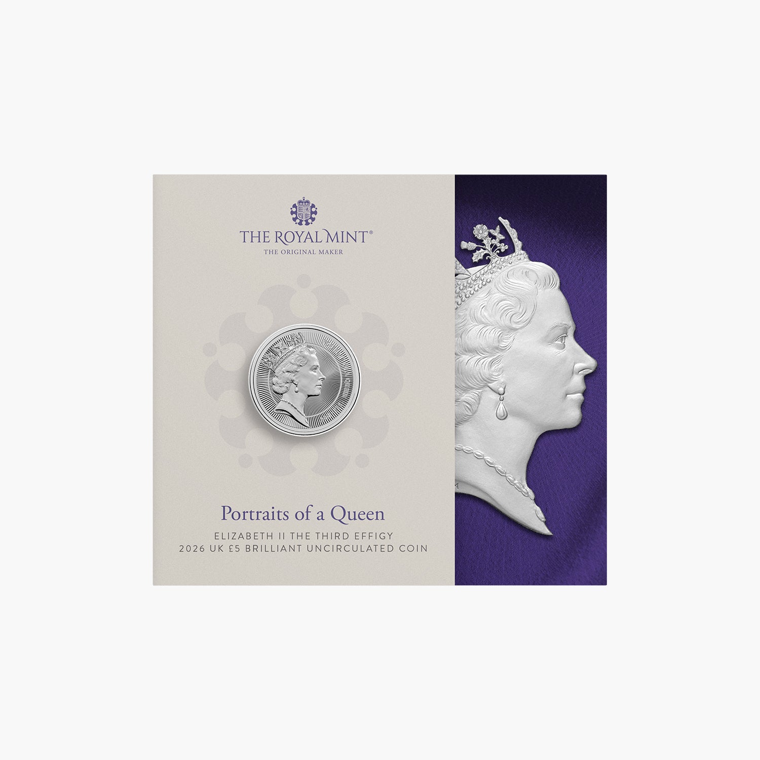 Queen Elizabeth II The Third Effigy 2026 UK £5 Brilliant Uncirculated Coin