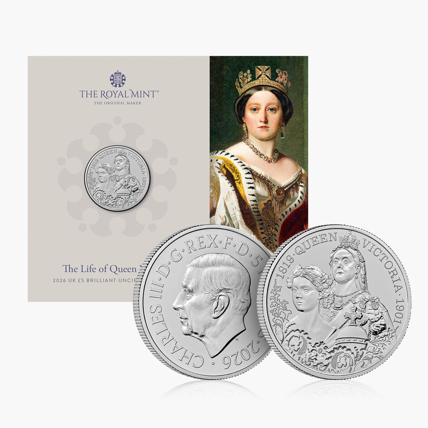The Life of Queen Victoria 2026 UK £5 BU Coin