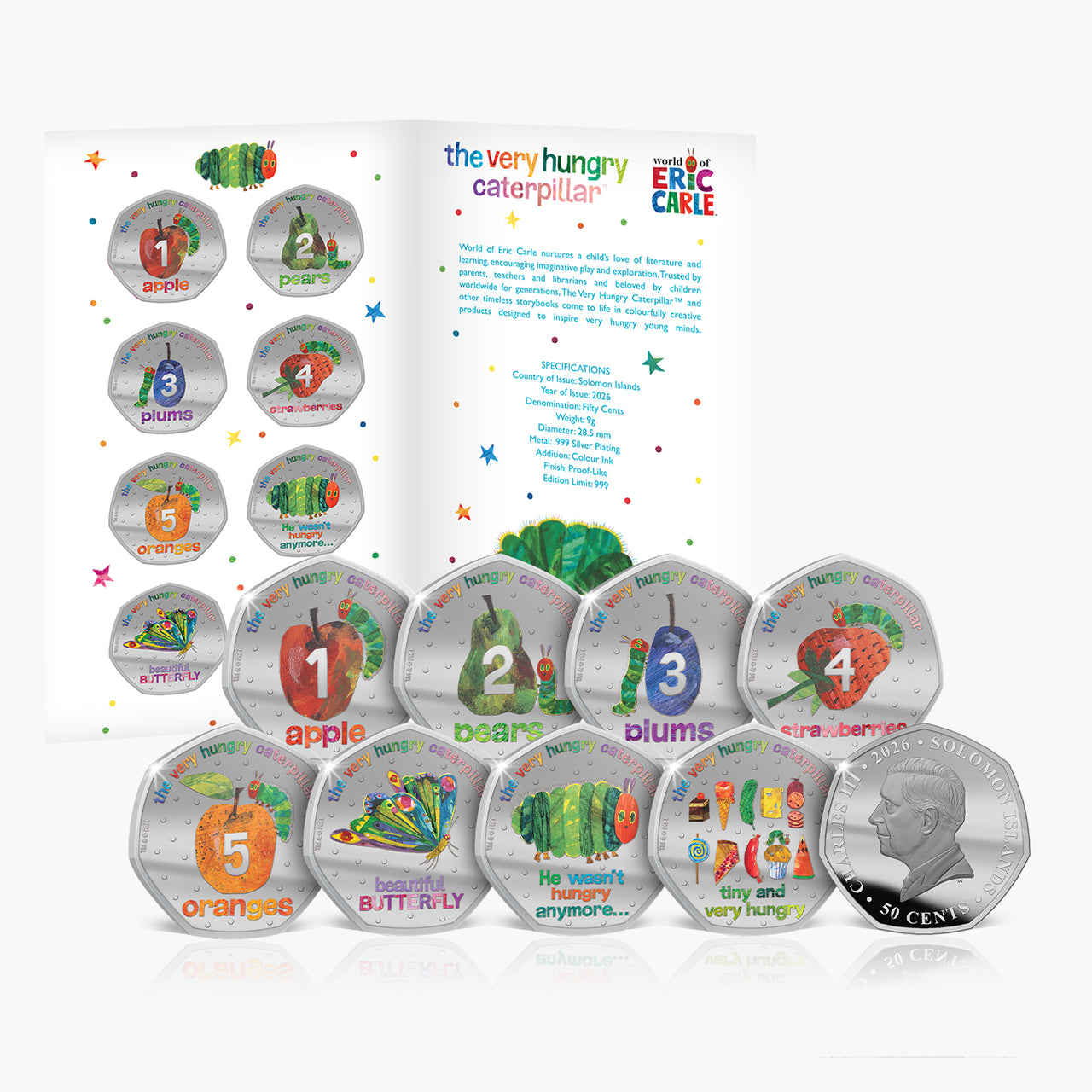 The Very Hungry Caterpillar™ 2026 .999 Silver Plated Coin Pack
