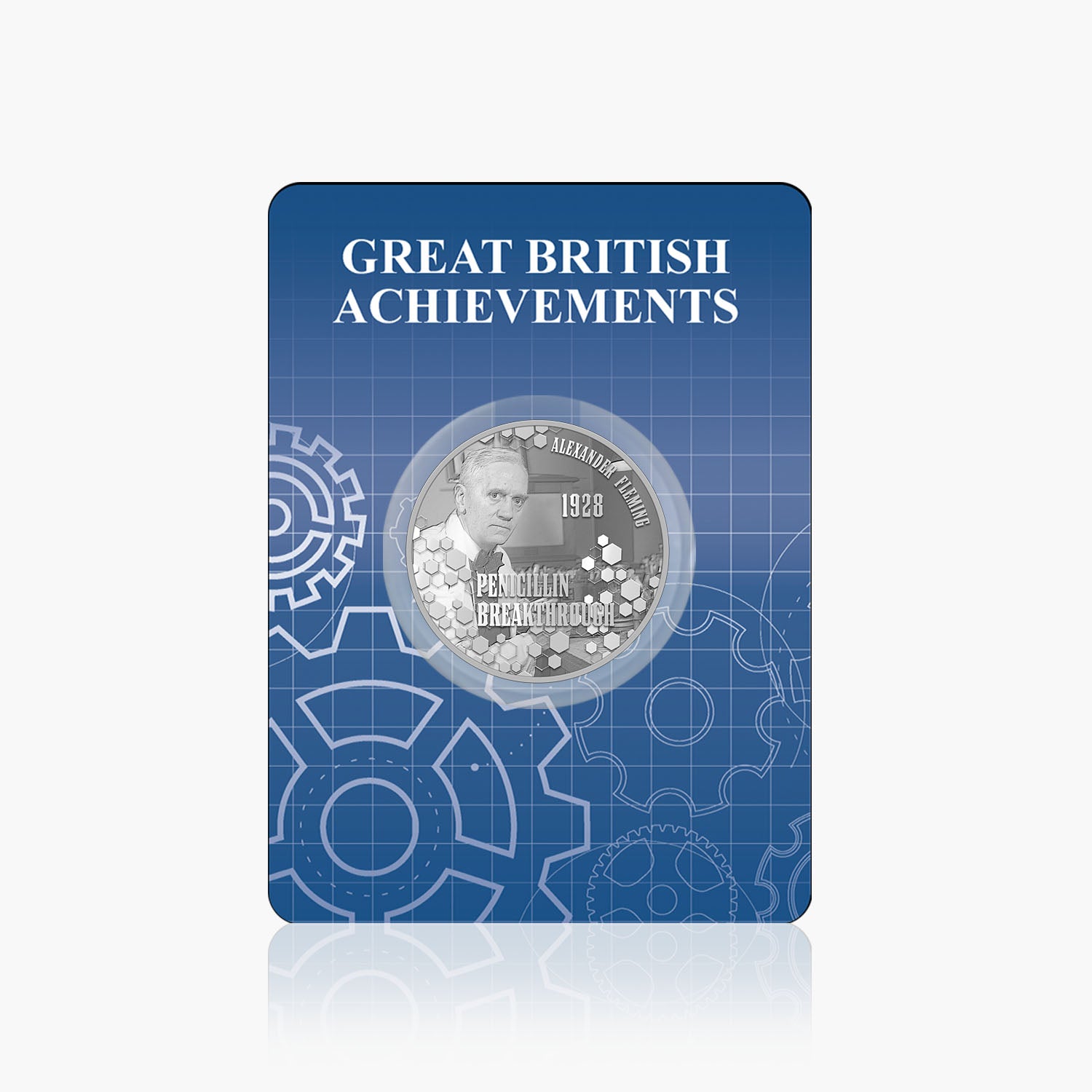 Great British Achievements Penicillin Breakthrough Silver Plated BU Commemorative