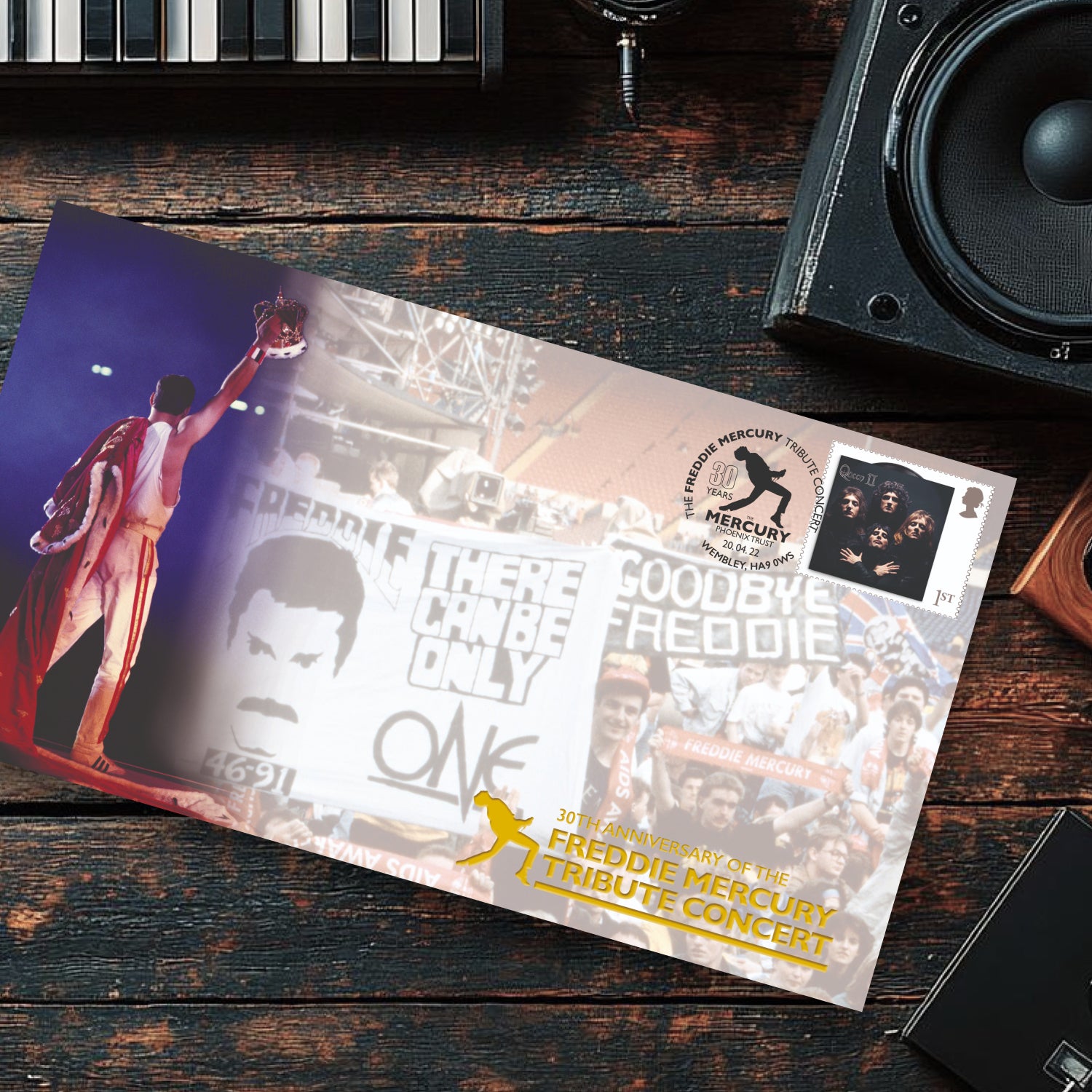 Freddie Mercury Stamp Cover - 30th Anniversary Tribute Concert Edition