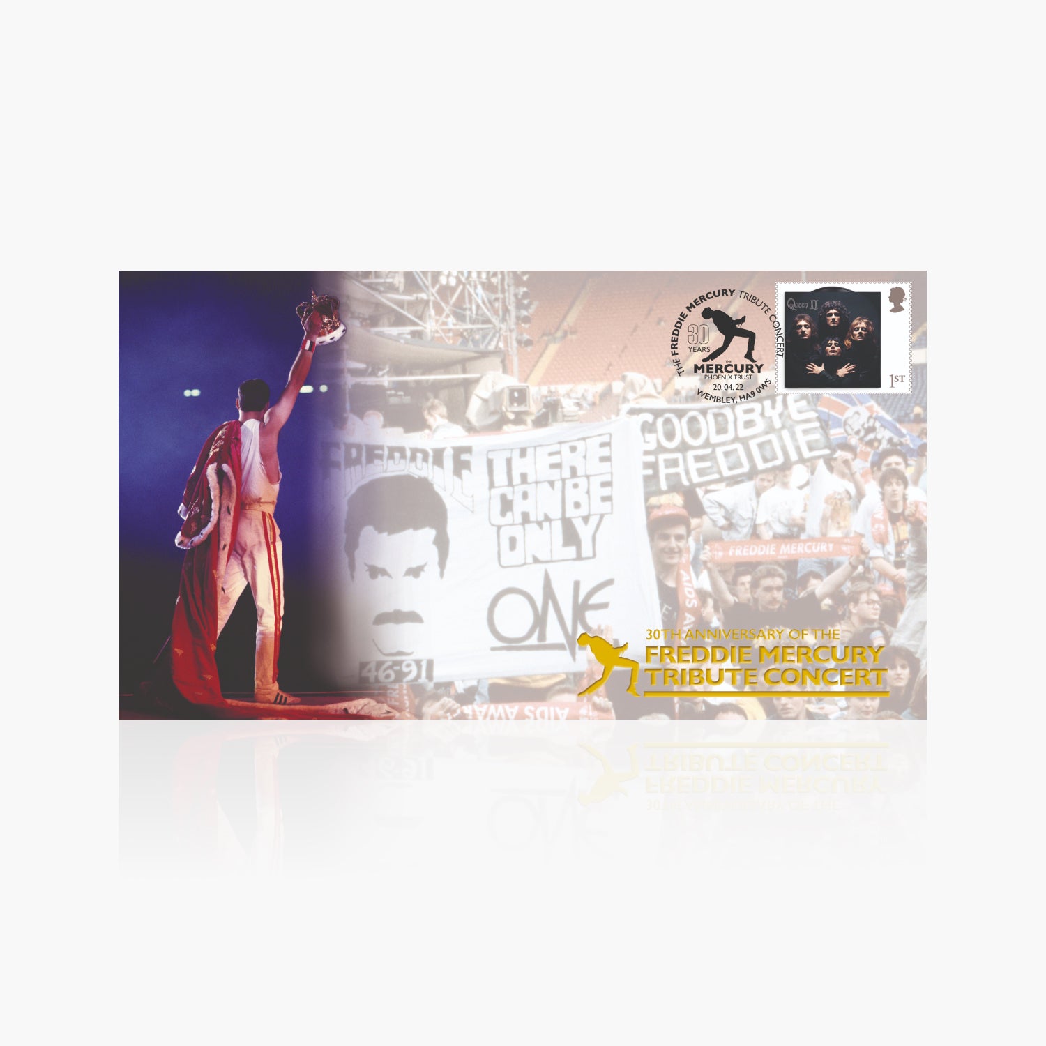Freddie Mercury Stamp Cover - 30th Anniversary Tribute Concert Edition