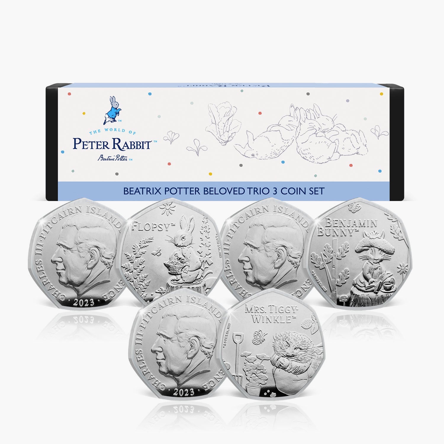Beatrix Potter 50p Münze – Peter Rabbit Sammlercoin Aus Großbritannien, Ausgabejahr 2017