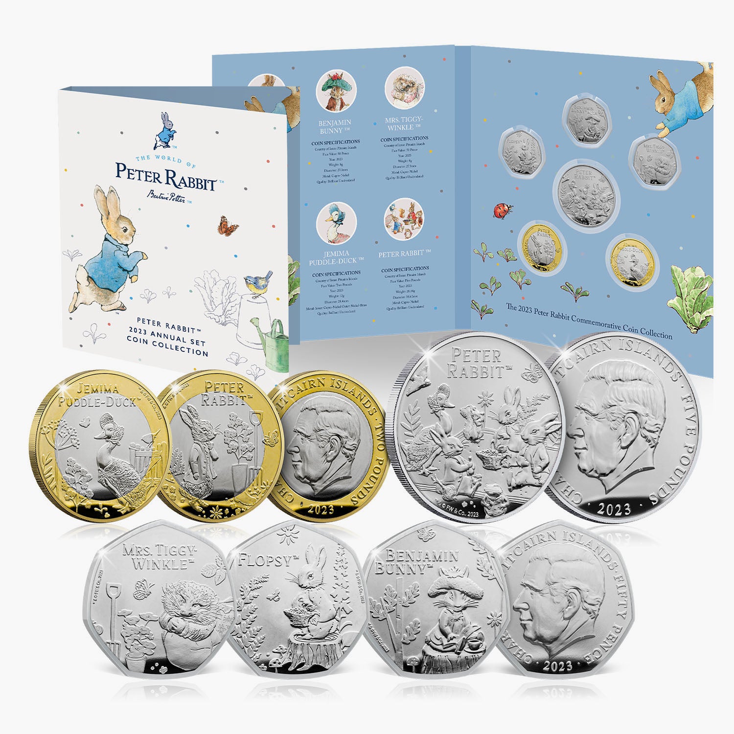 The World of Peter Rabbit 2023 BU Coin Collection