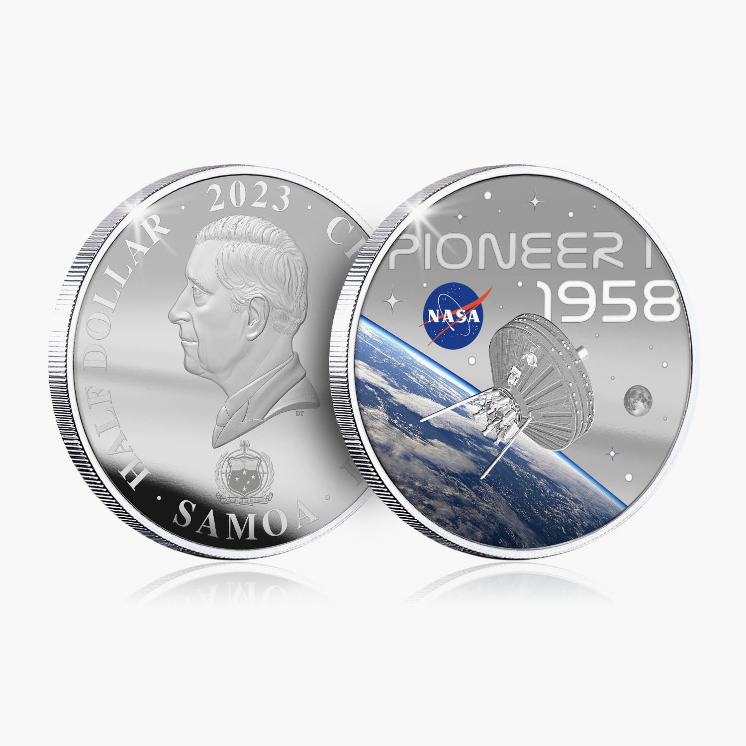 NASA 2023 Pioneer 50mm Silver-plated Coin