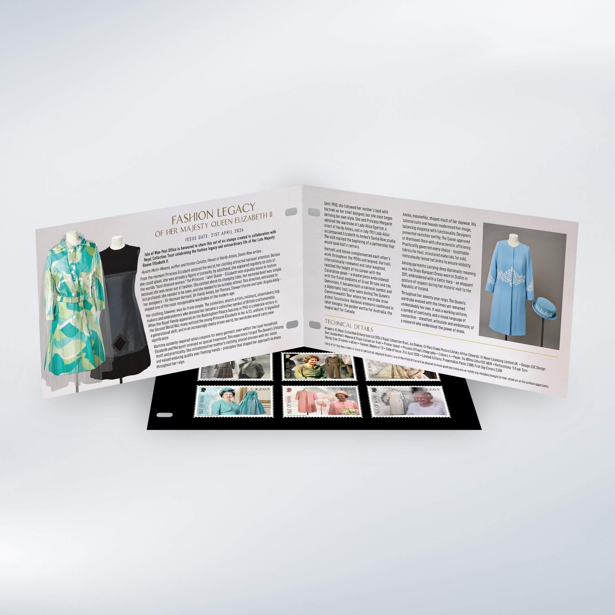 Fashion Legacy of Her Majesty Queen Elizabeth II 2026 Stamp Set